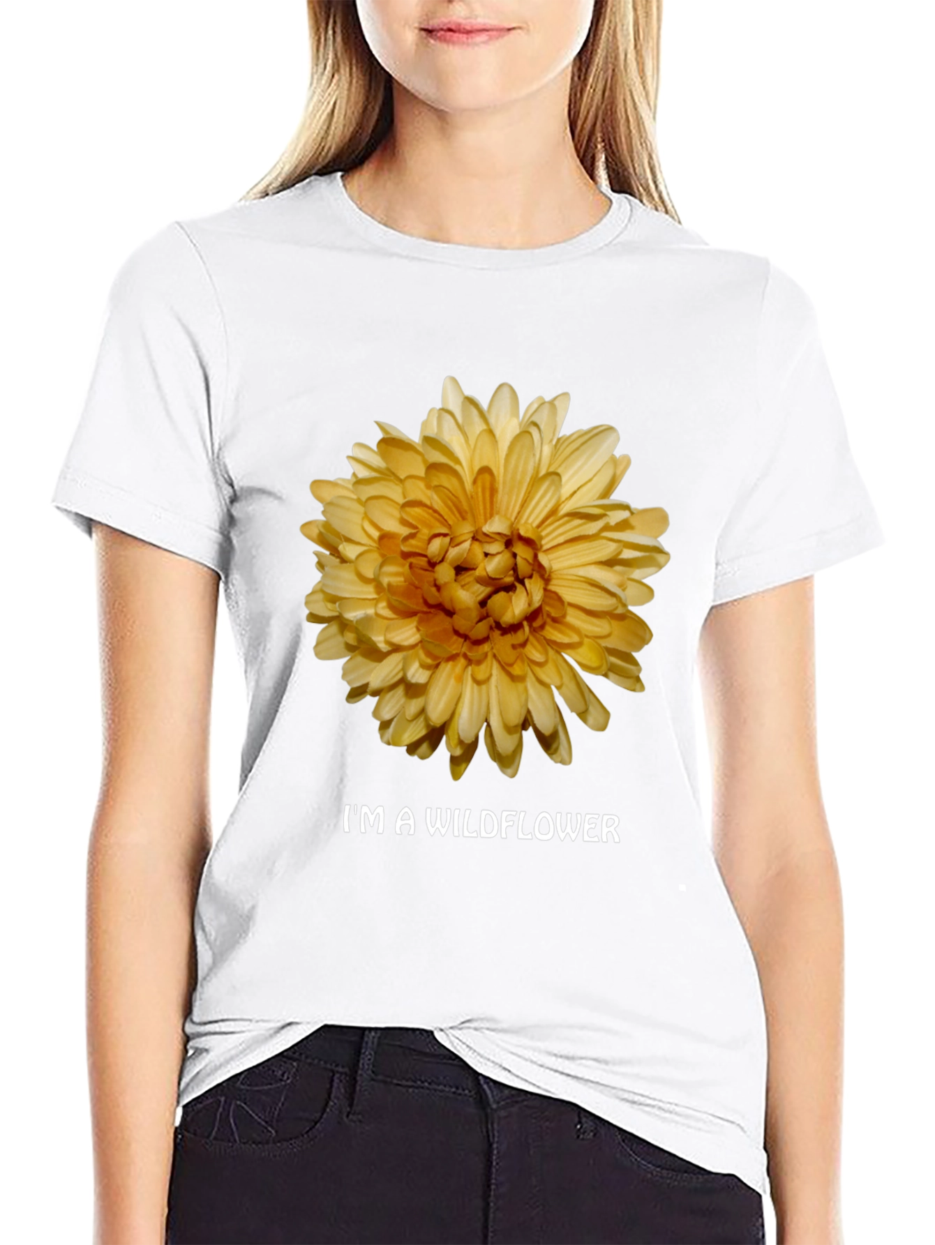 Wildflower Graphic Tee - Floral Design