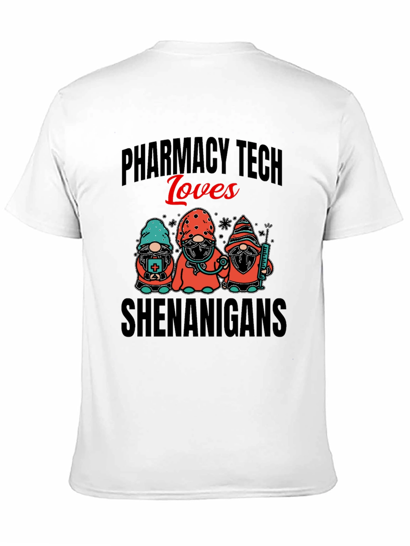 Pharmacy Tech Loves Shenanigans Graphic T-Shirt