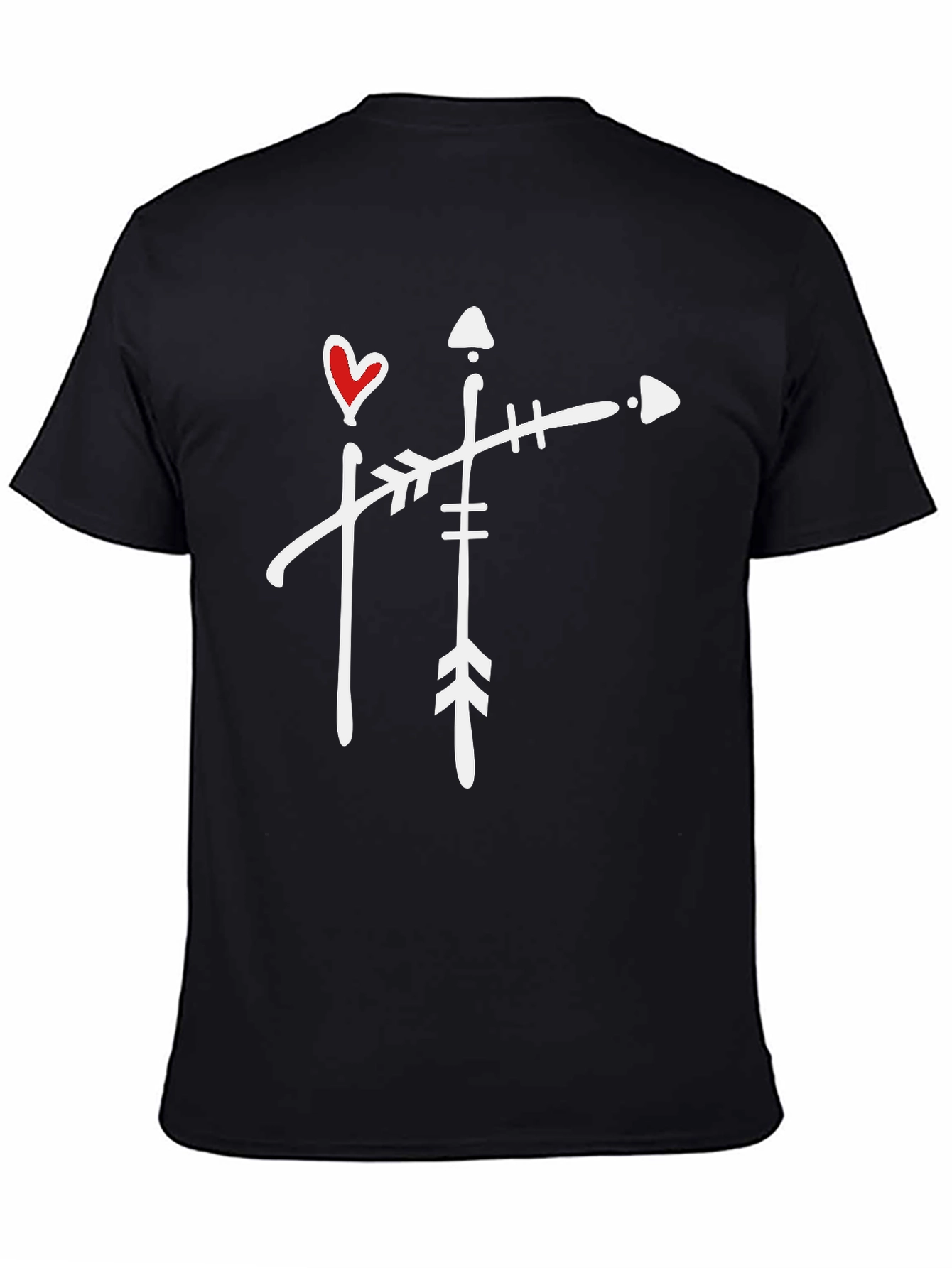 Arrow Heart Graphic Tee - Trendy Casual Style