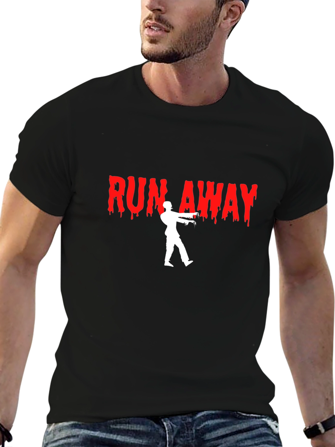 Run Away Zombie Graphic T-Shirt