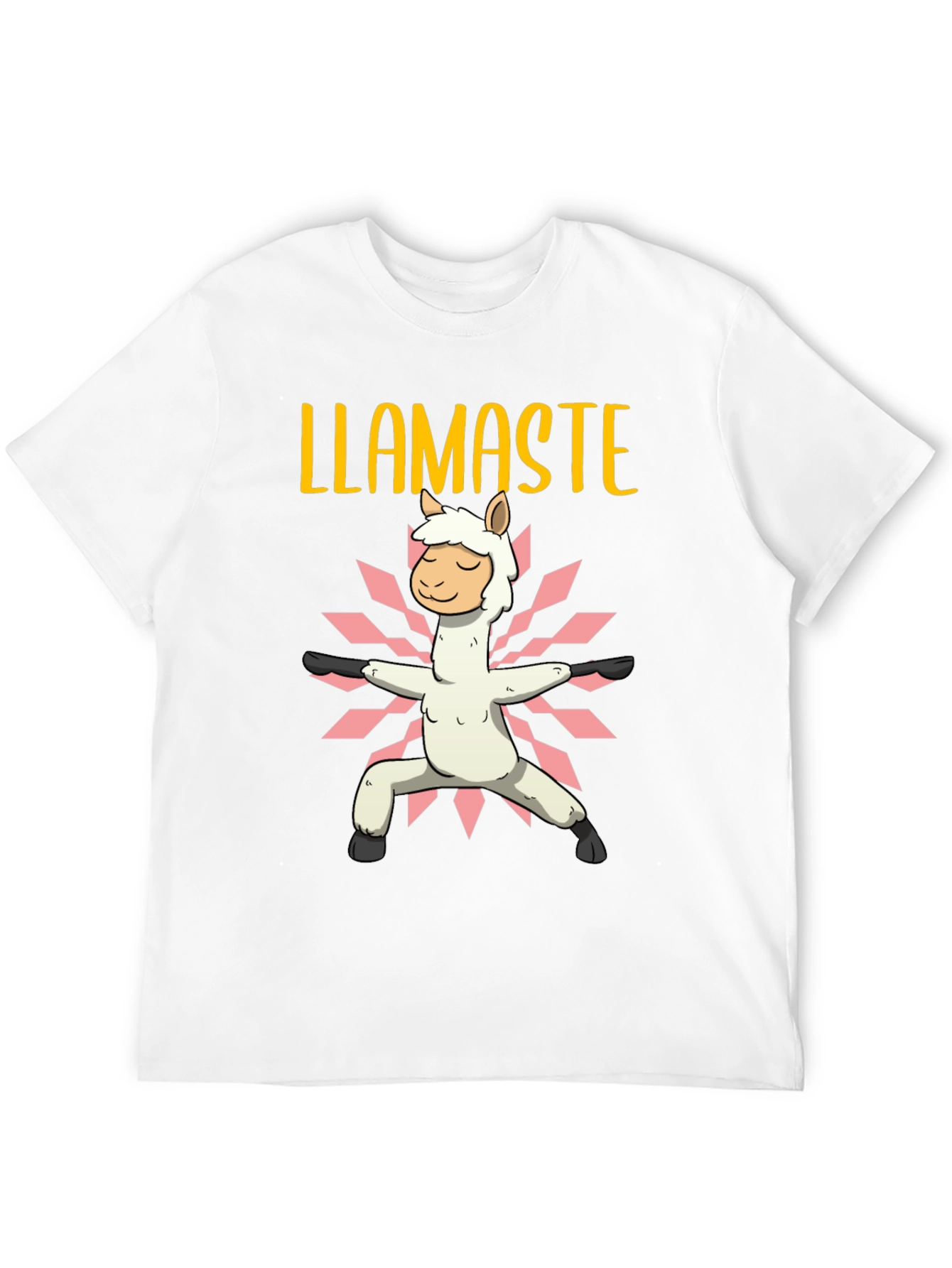 Llamaste Yoga T-Shirt - Black Cotton Graphic Tee