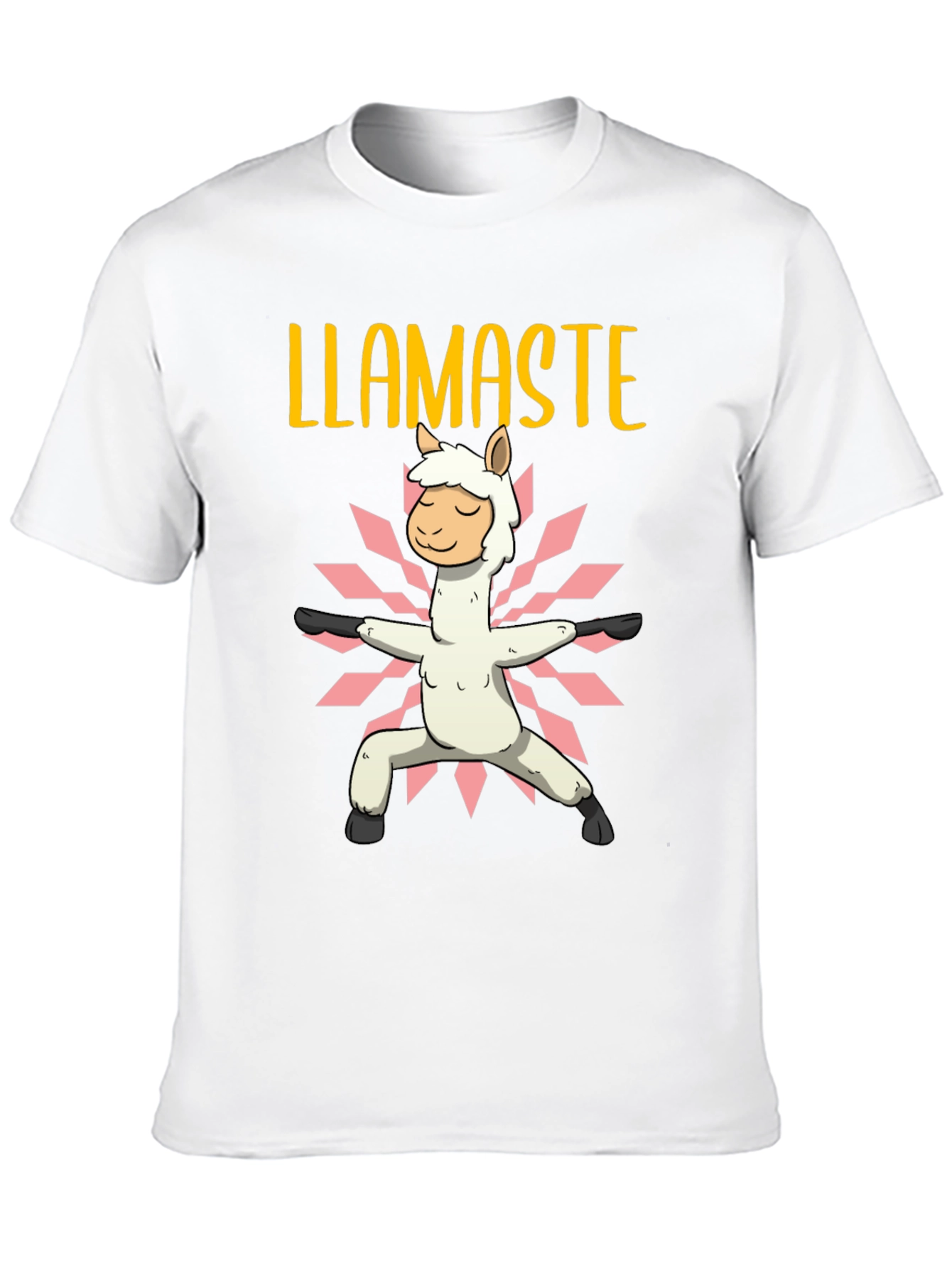 Llamaste Yoga T-Shirt - Black Cotton Graphic Tee