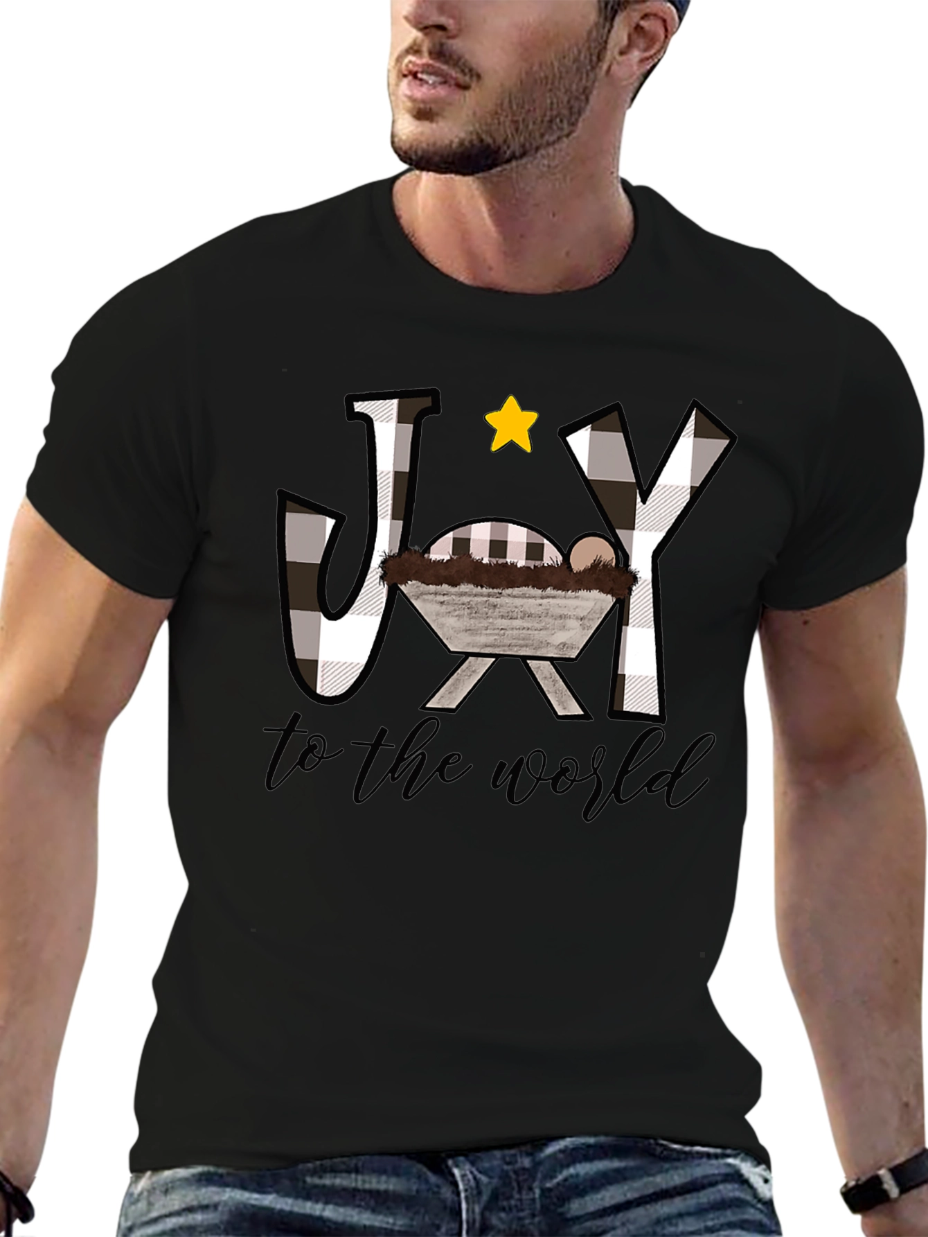 Joy to the World Christmas Graphic T-Shirt