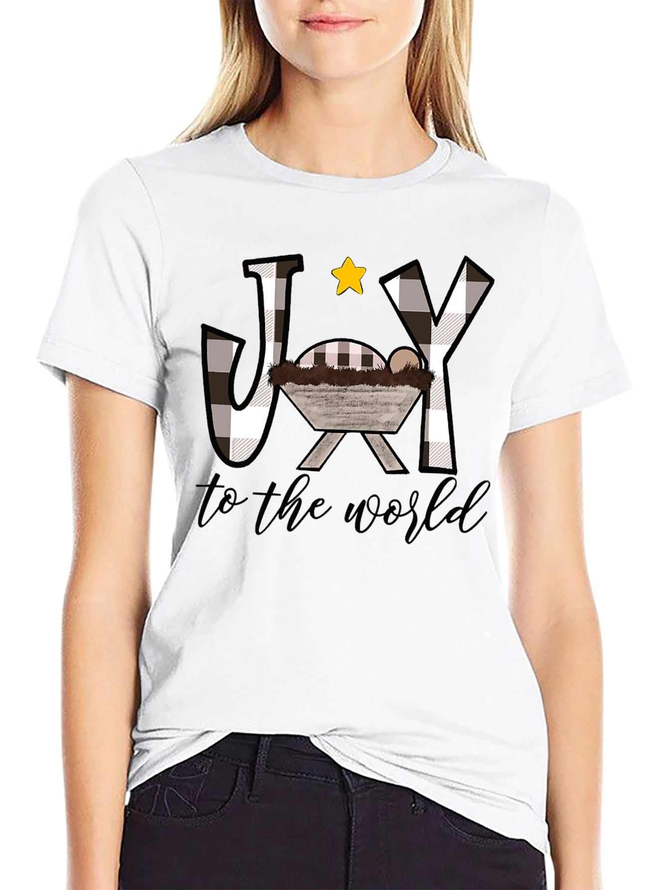 Joy to the World Christmas Graphic T-Shirt