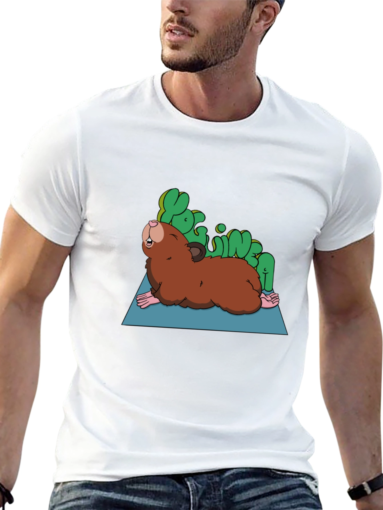 Yoga Guinea Pig T-Shirt - Relaxed Fit