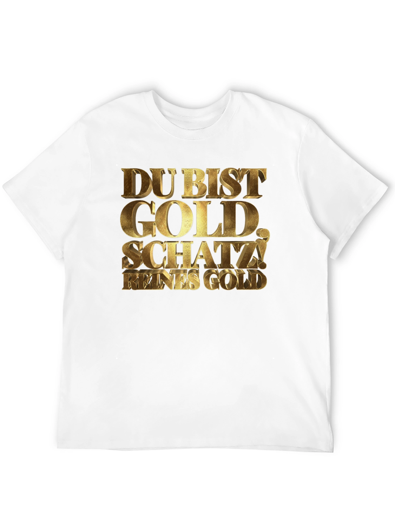 Du Bist Gold Schatz! Black Graphic Tee