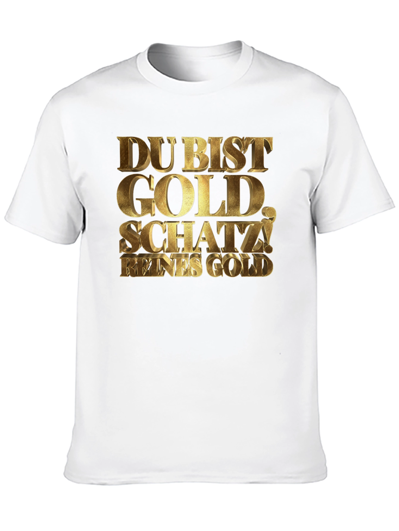 Du Bist Gold Schatz! Black Graphic Tee