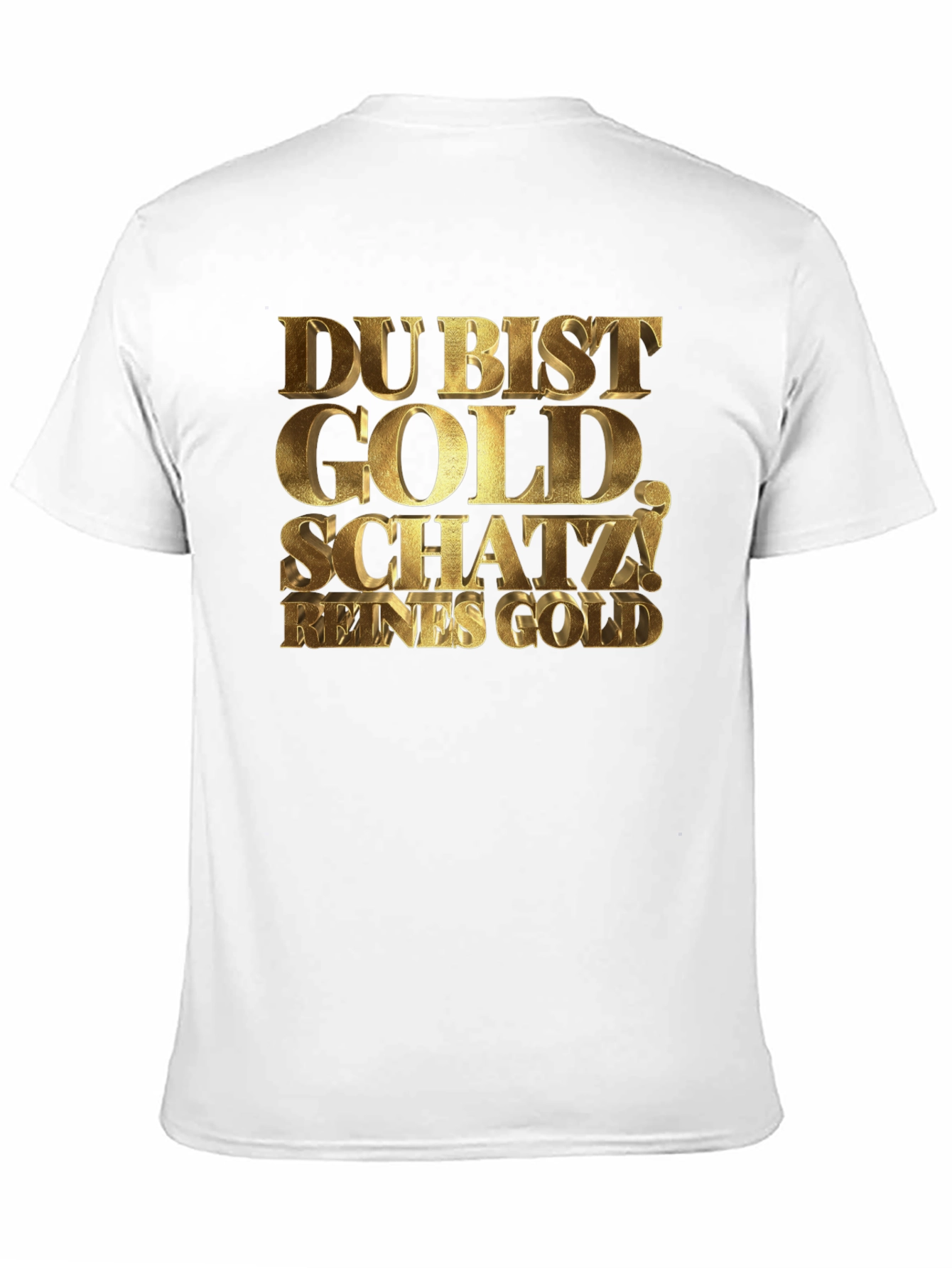 Du Bist Gold Schatz! Black Graphic Tee
