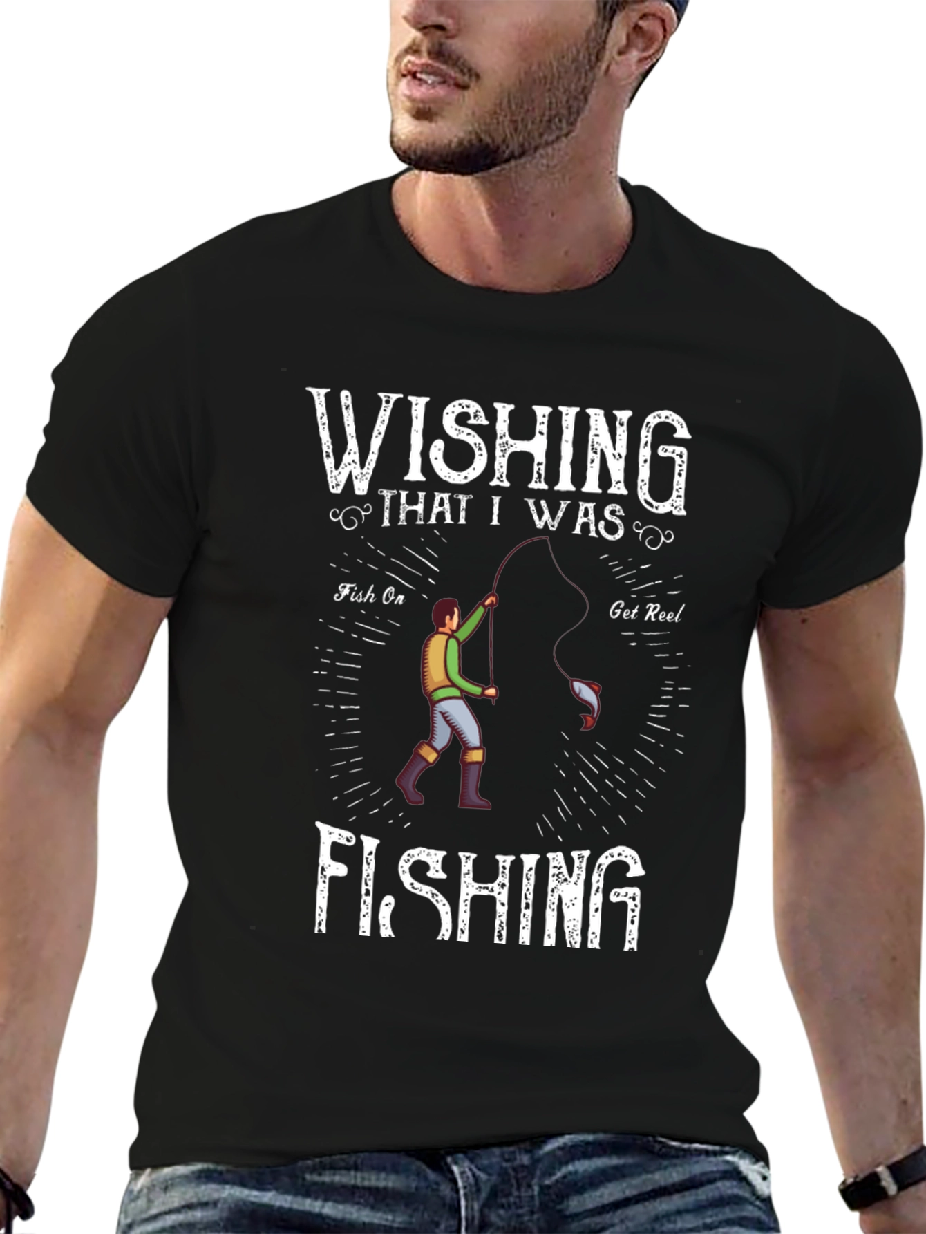 Wishing I Was Fishing T-Shirt