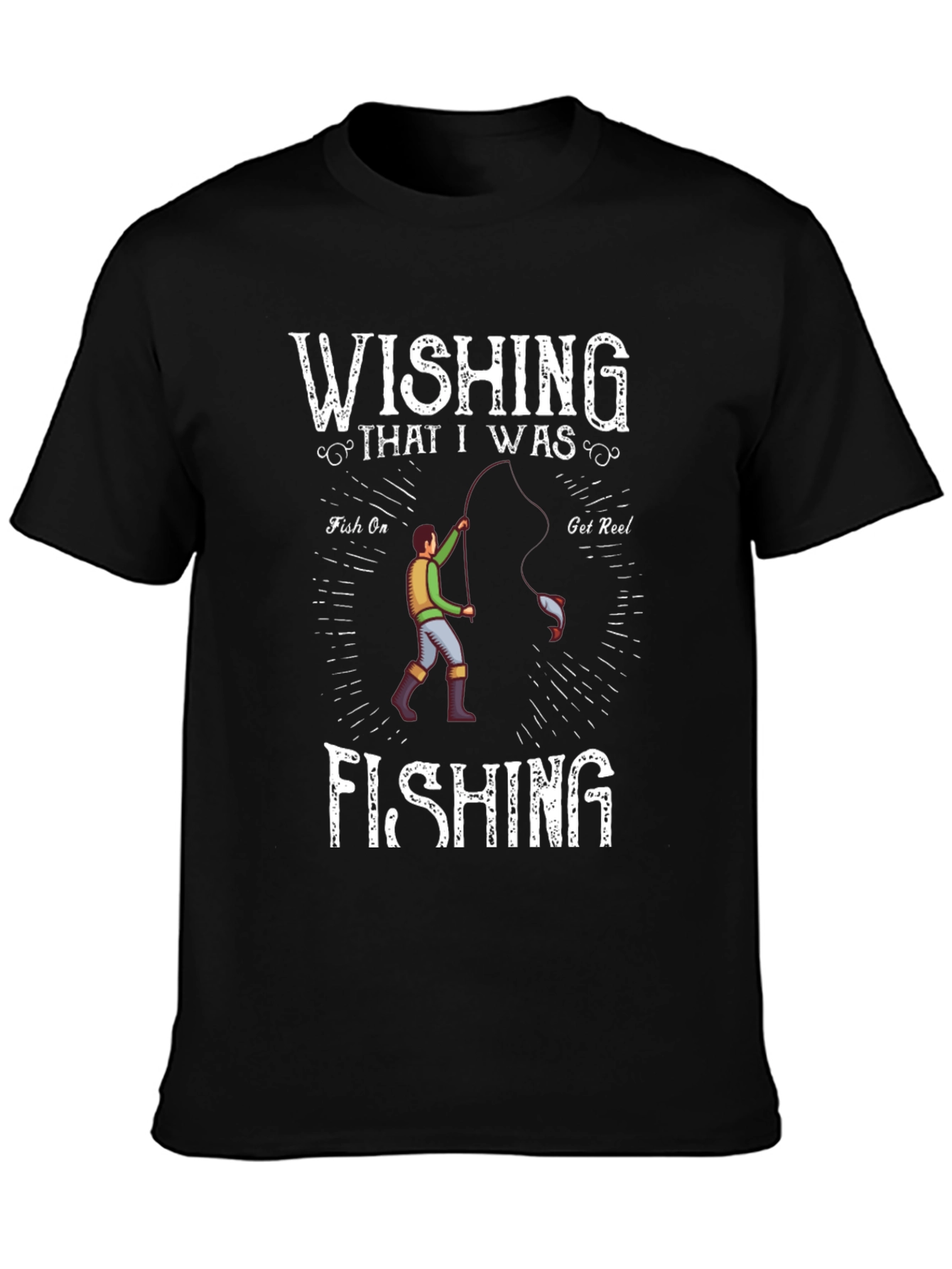 Wishing I Was Fishing T-Shirt