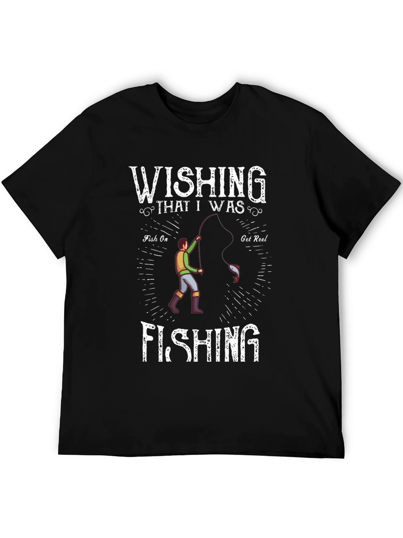 Wishing I Was Fishing T-Shirt