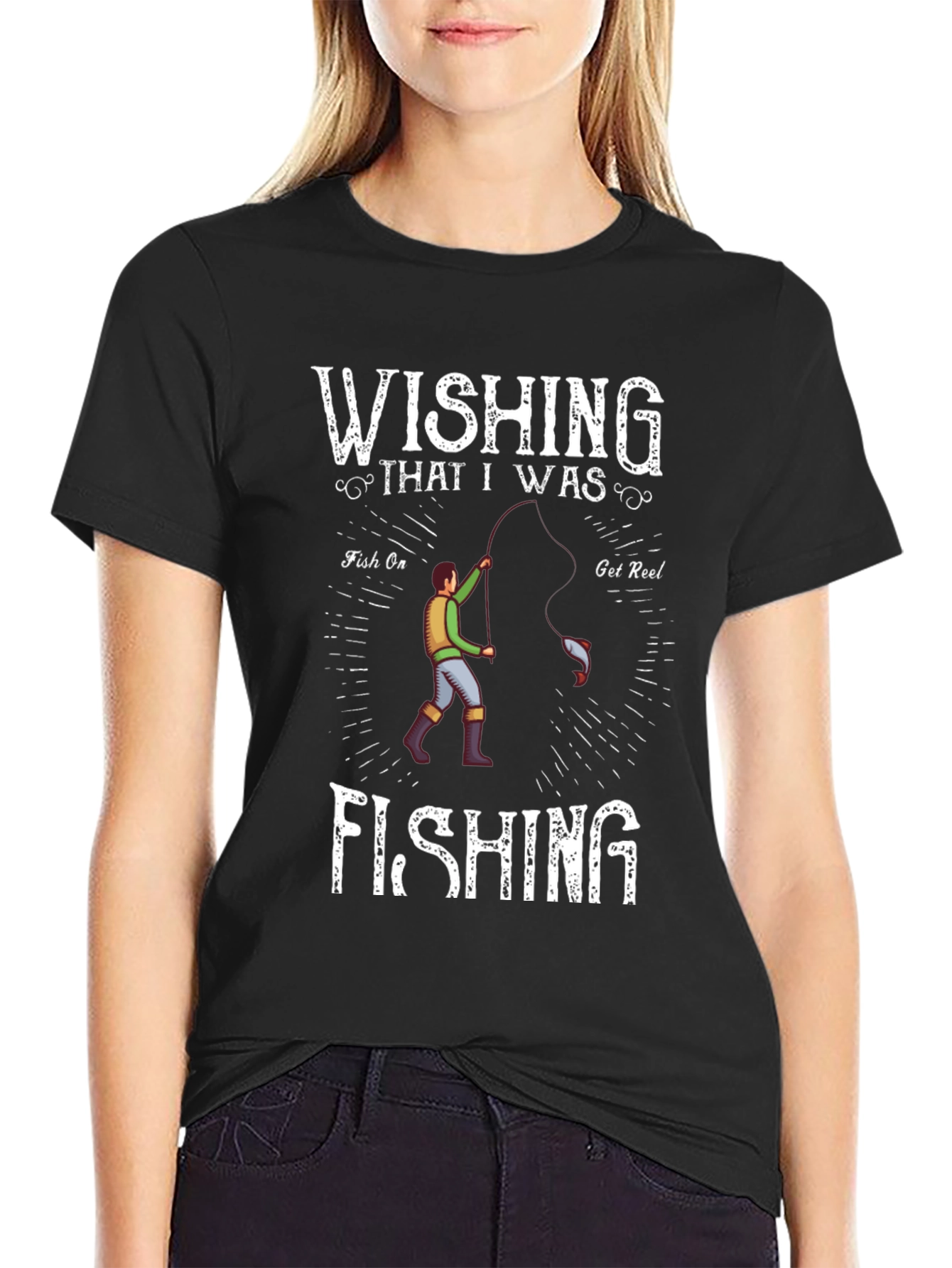 Wishing I Was Fishing T-Shirt