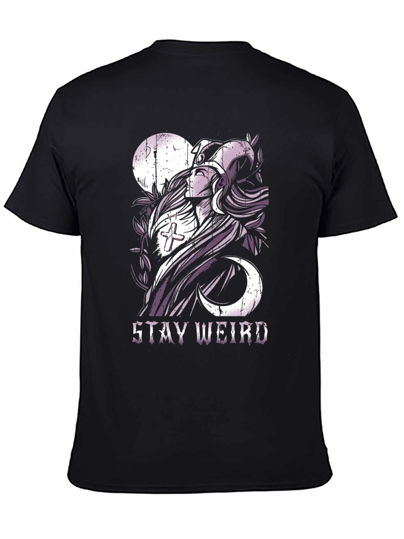Stay Weird Graphic Tee - Black