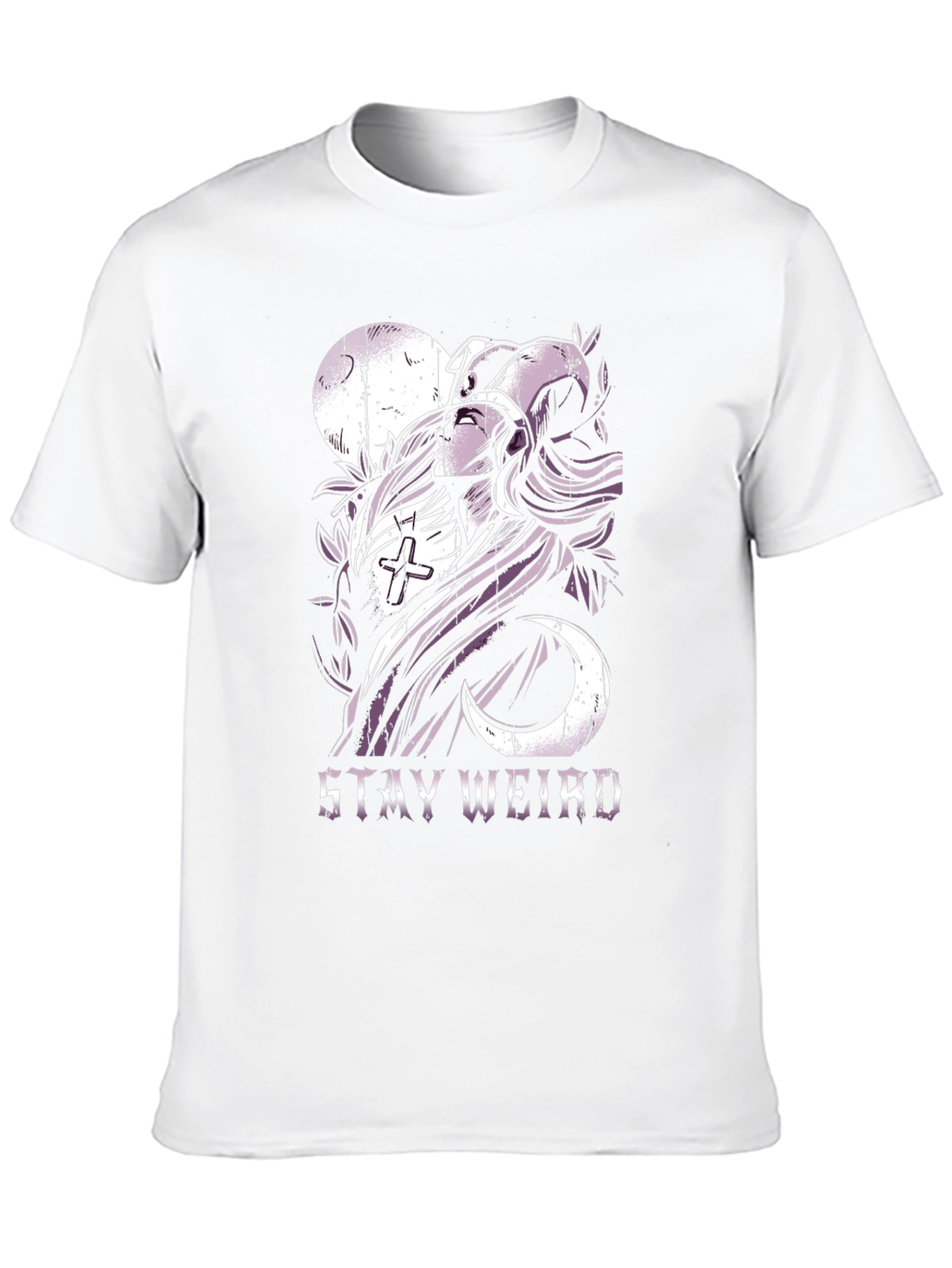 Stay Weird Graphic Tee - Black