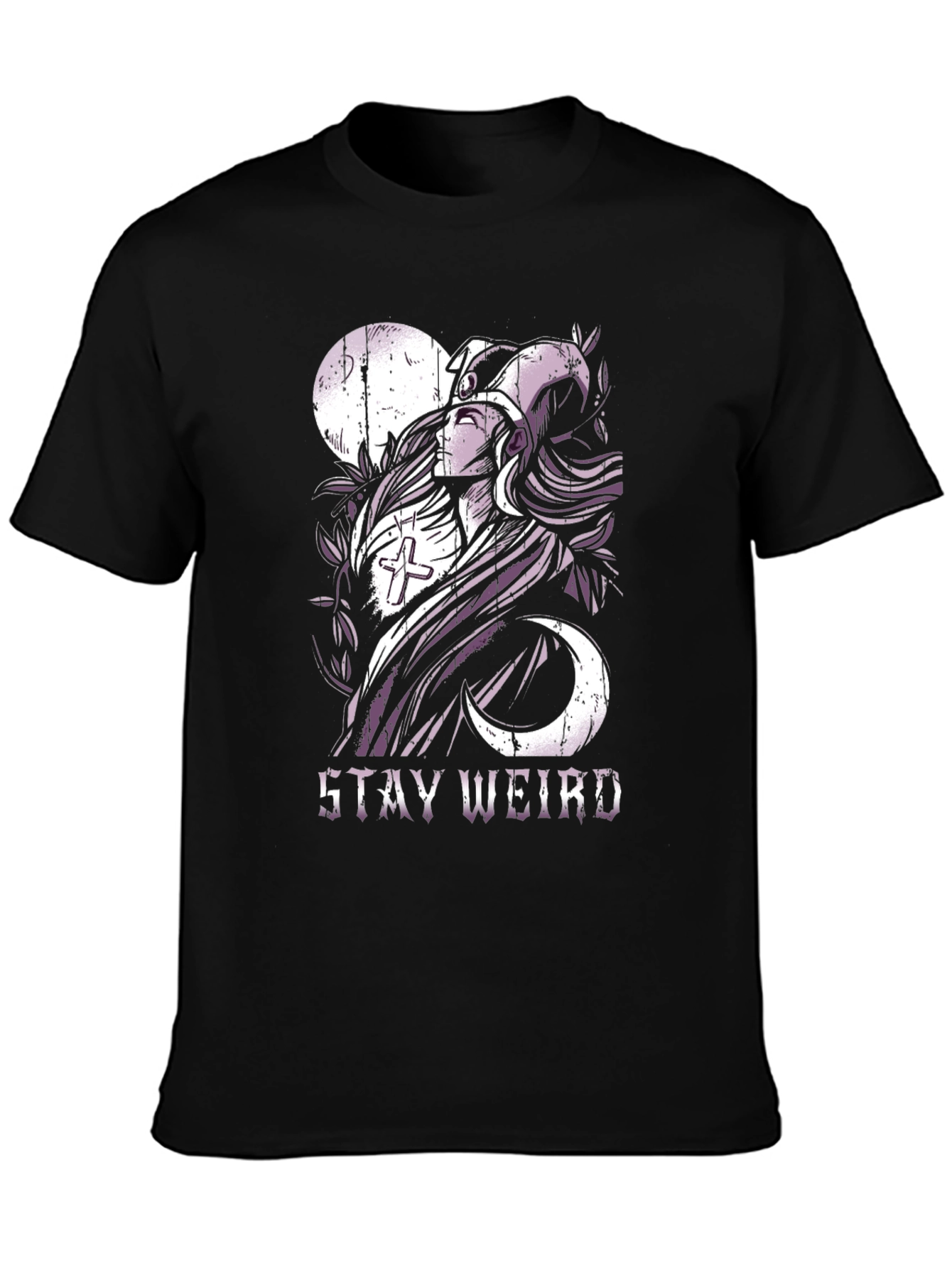 Stay Weird Graphic Tee - Black