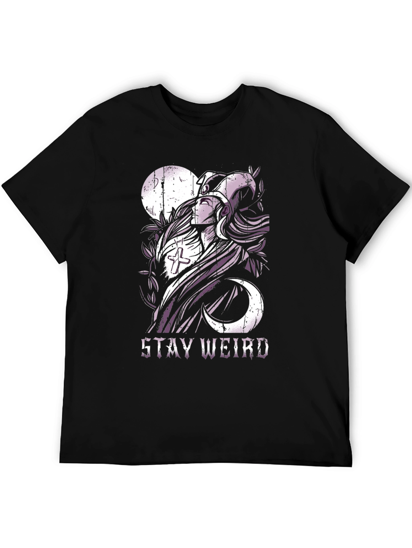 Stay Weird Graphic Tee - Black