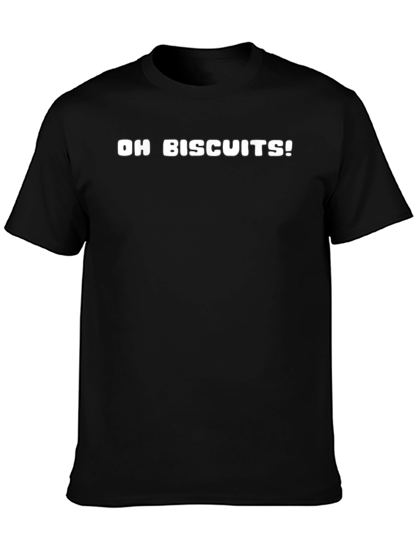 Oh Biscuits! Graphic Tee - Mens Black T-Shirt