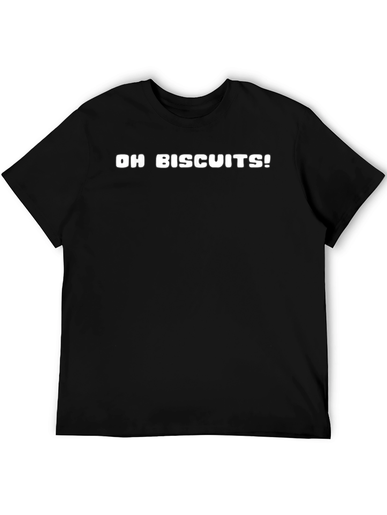 Oh Biscuits! Graphic Tee - Mens Black T-Shirt