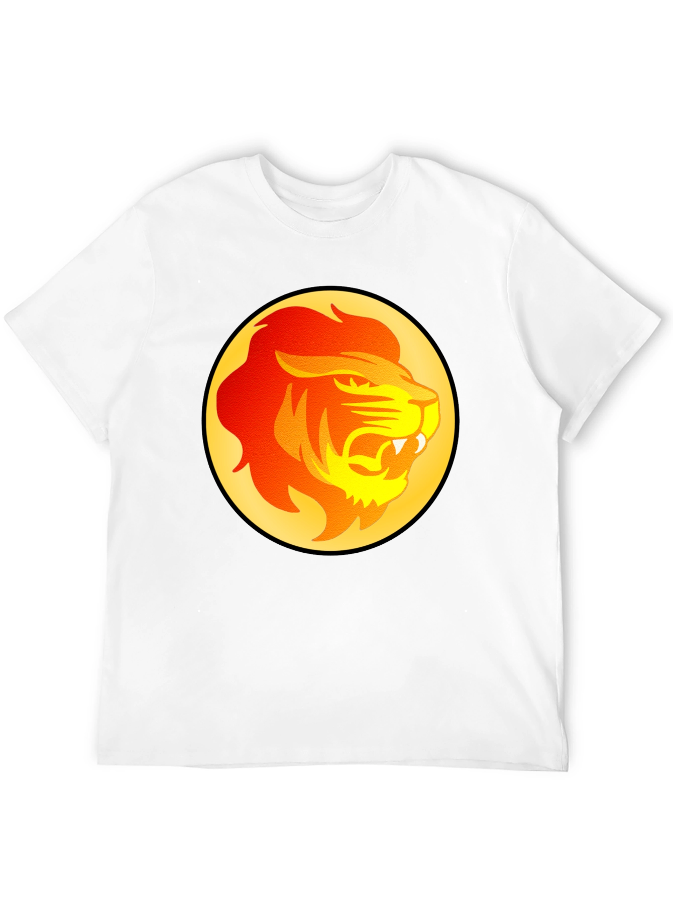 Lion Graphic Tee - Bold Animal Print T-Shirt