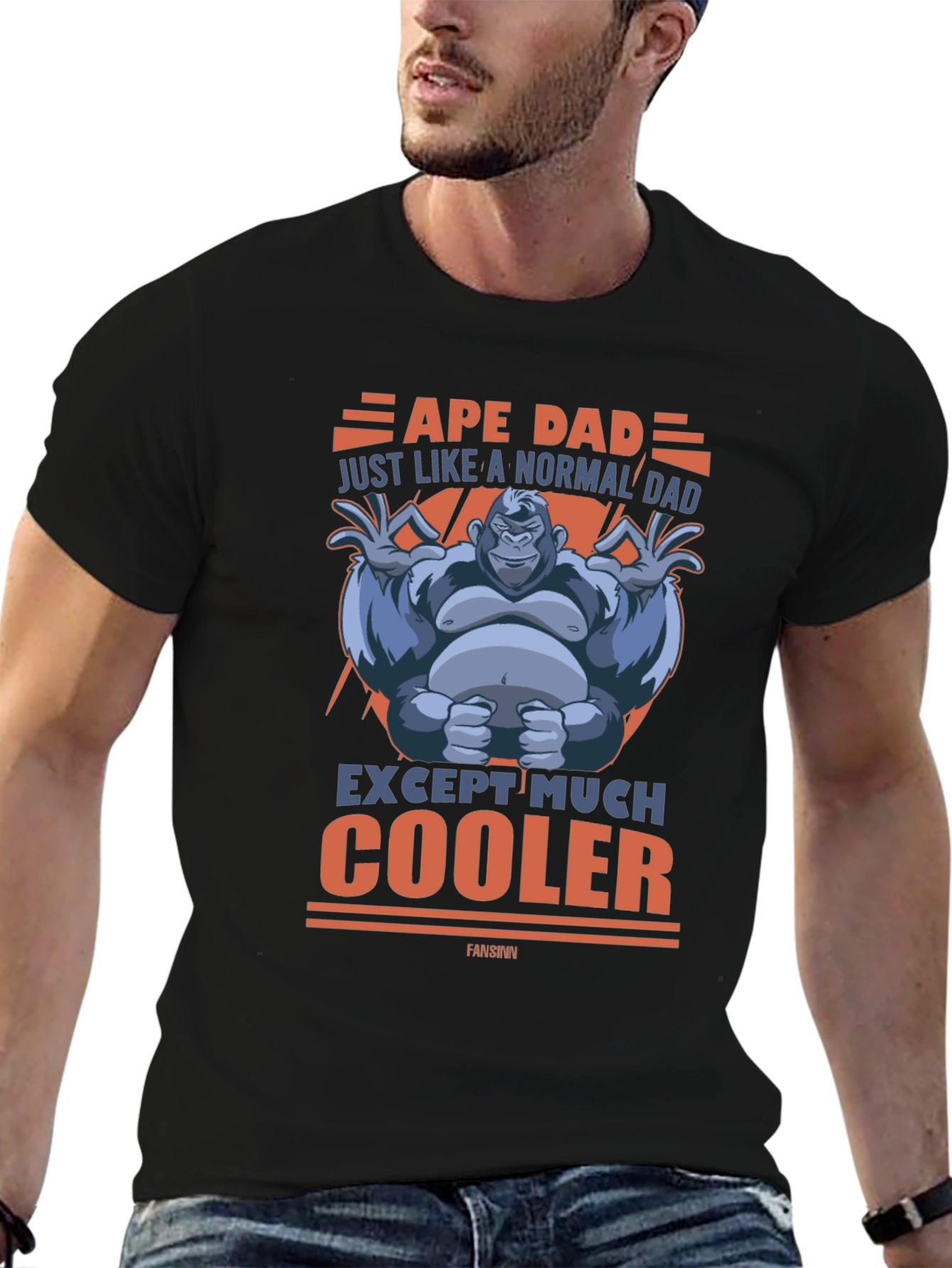 Ape Dad Funny Graphic T-Shirt