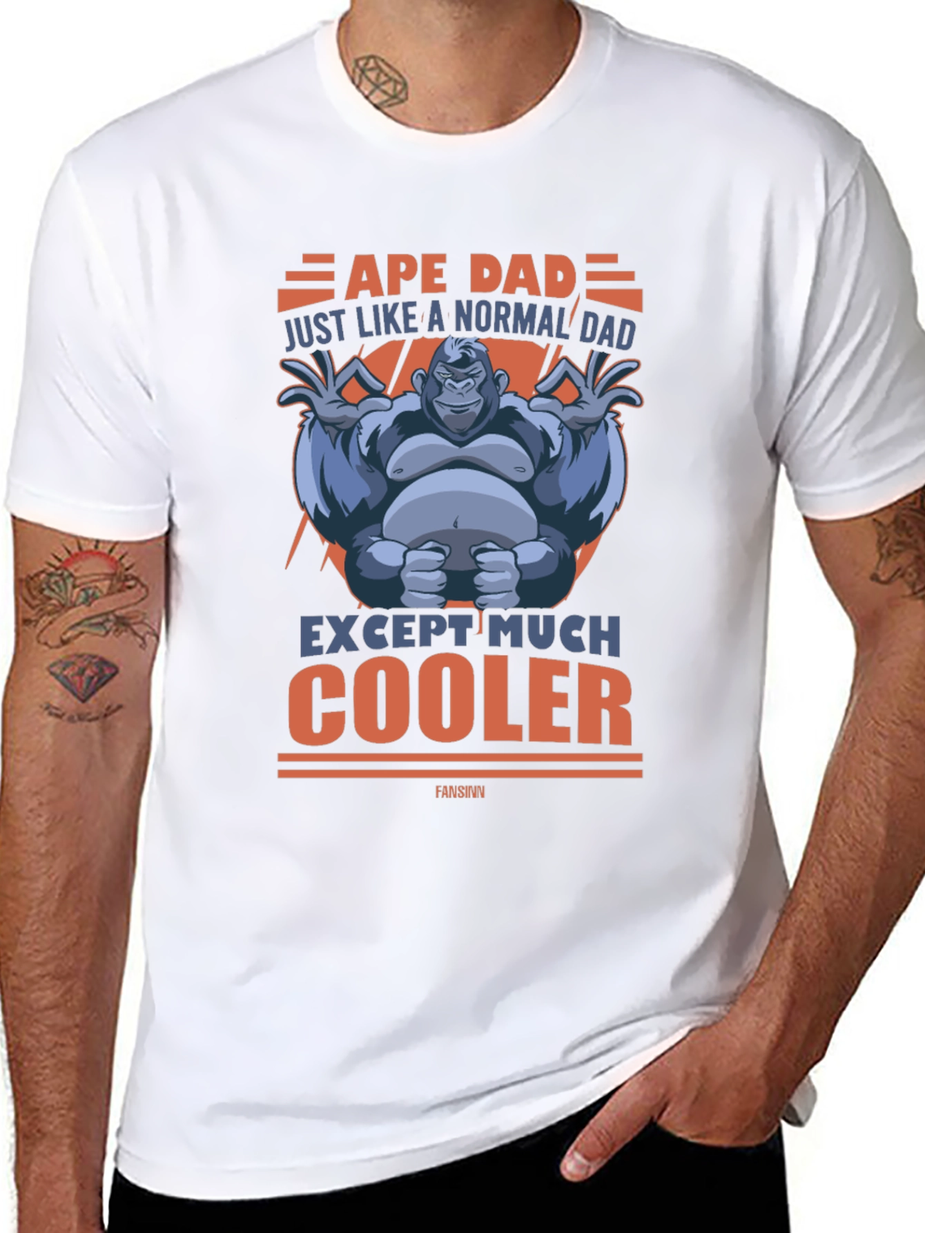Ape Dad Funny Graphic T-Shirt