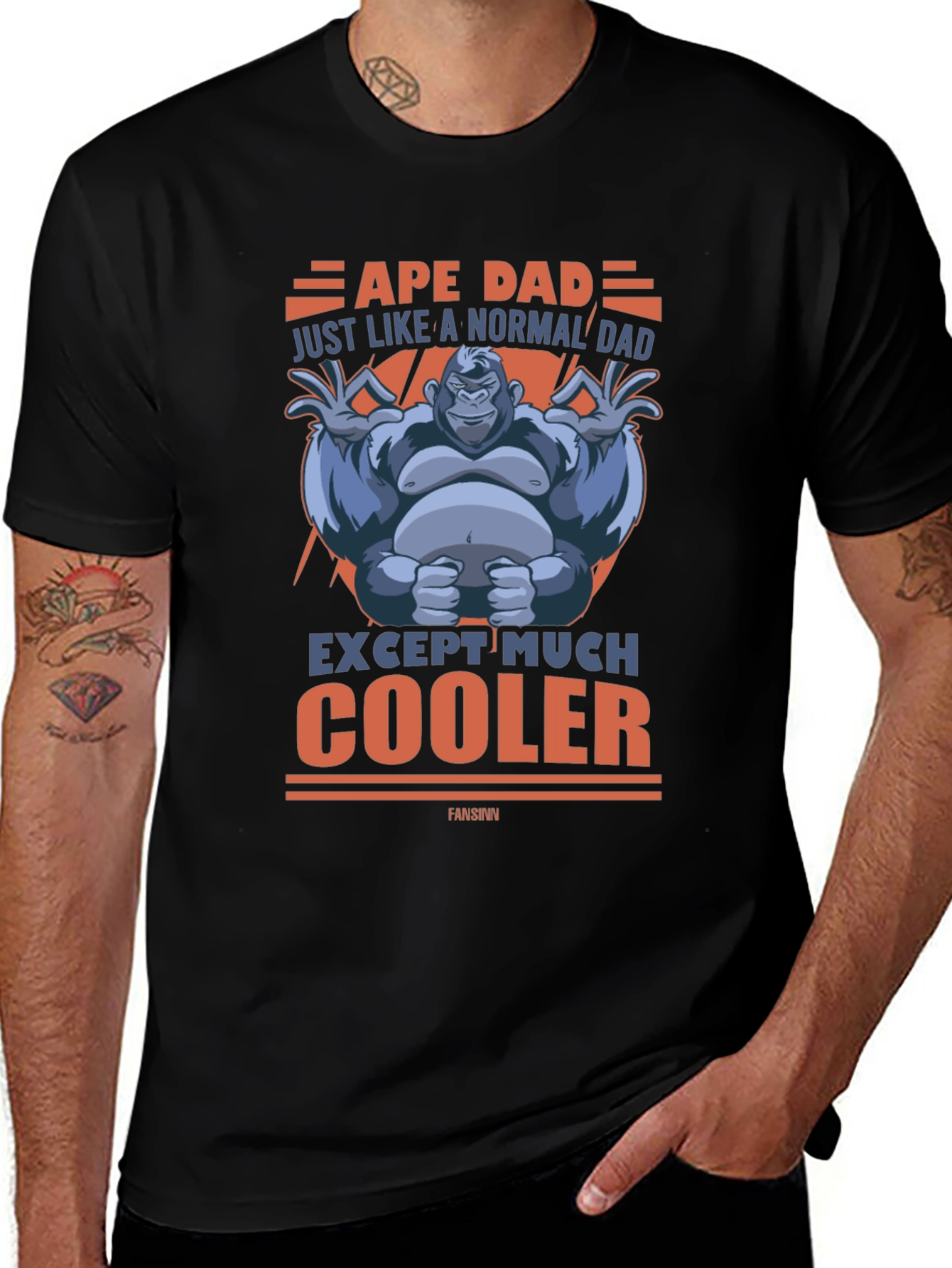 Ape Dad Funny Graphic T-Shirt