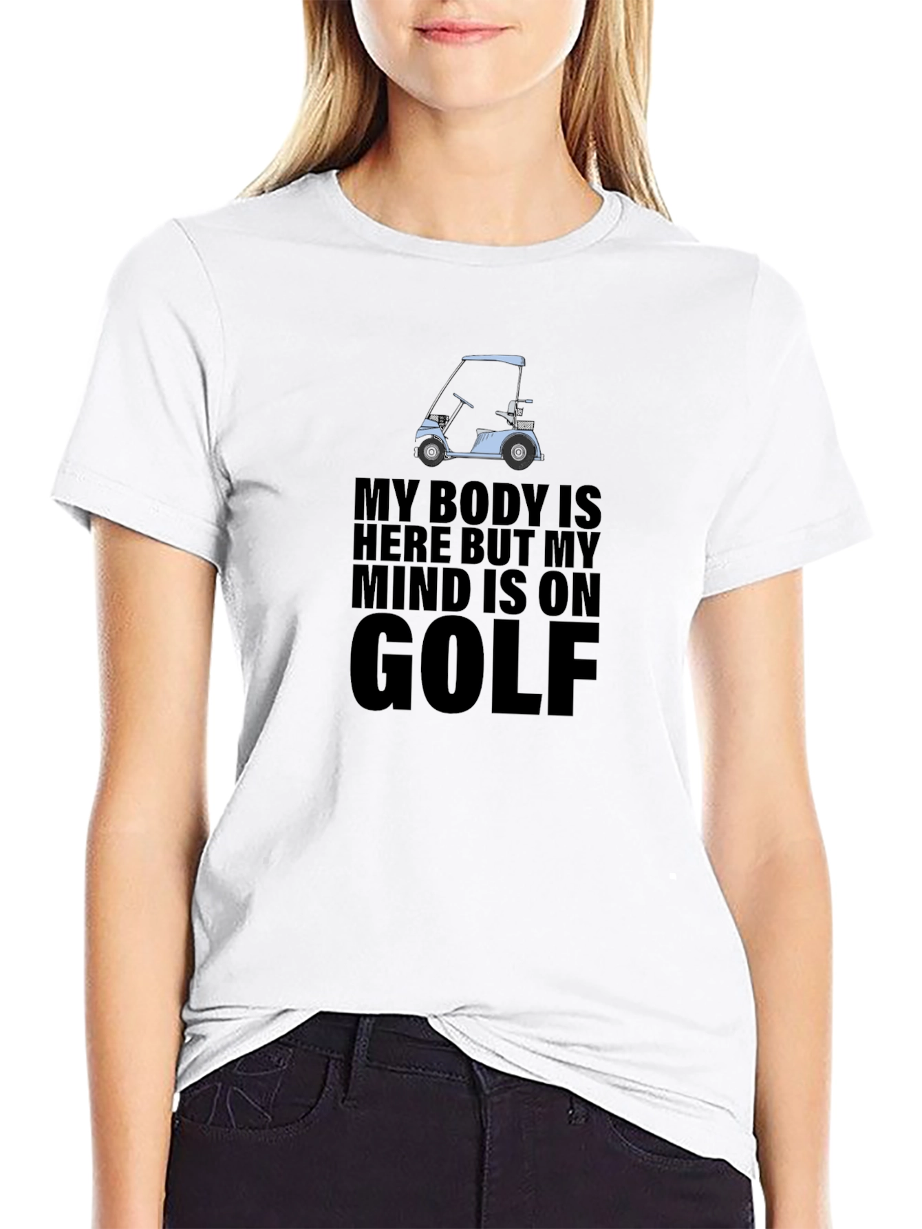 Golf Lovers T-Shirt: My Mind is on Golf