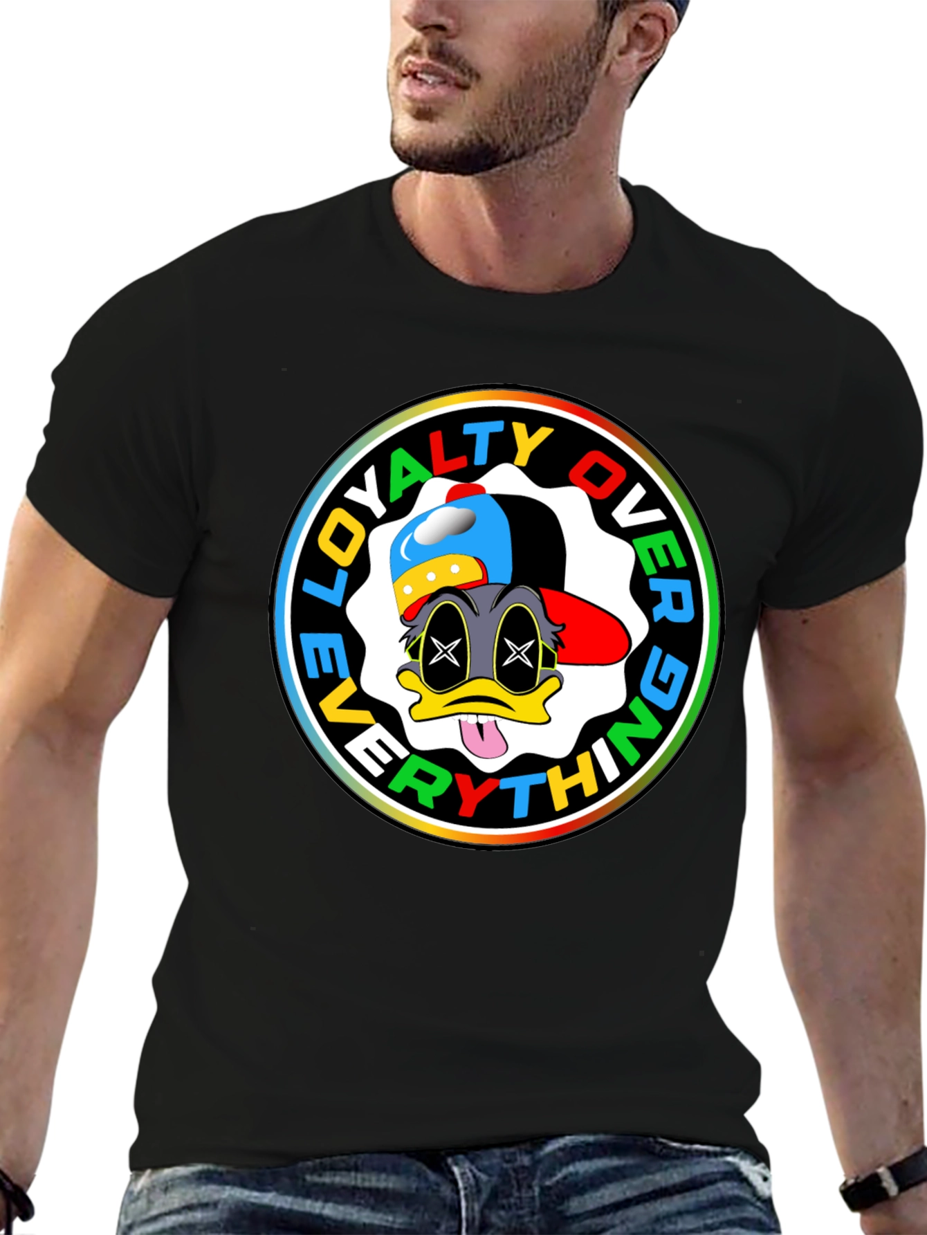 Loyalty Over Everything Graphic Tee - Black