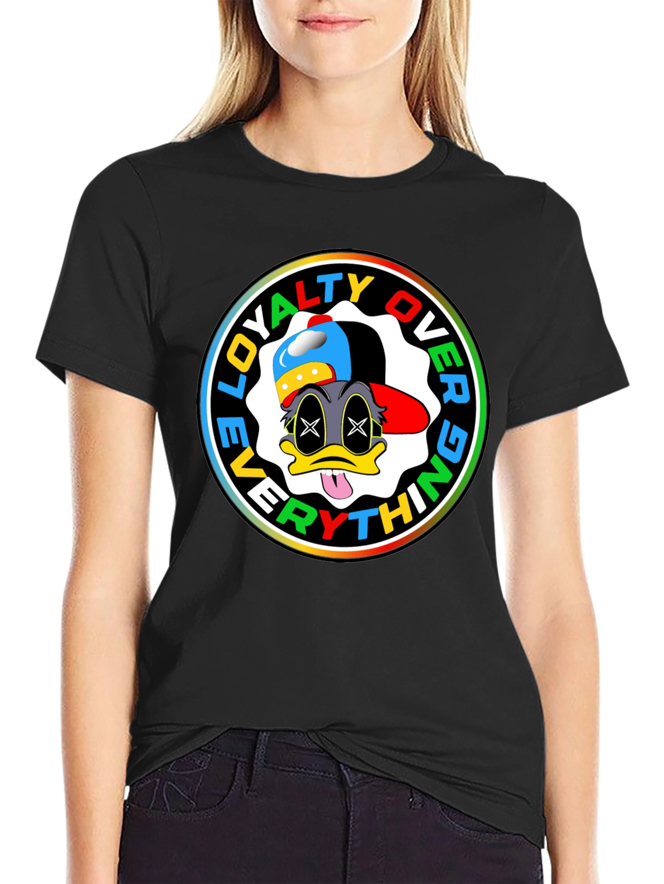 Loyalty Over Everything Graphic Tee - Black