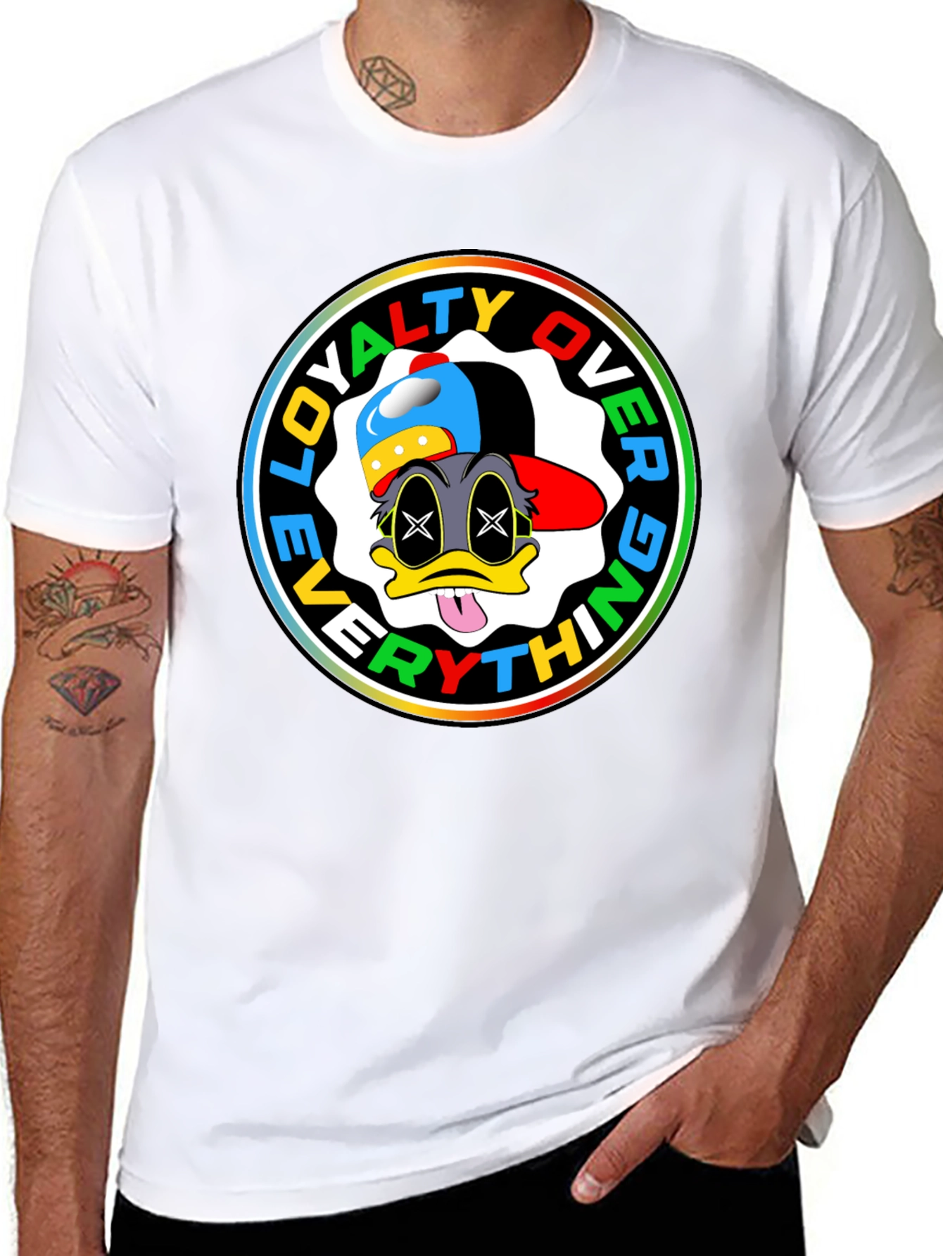 Loyalty Over Everything Graphic Tee - Black