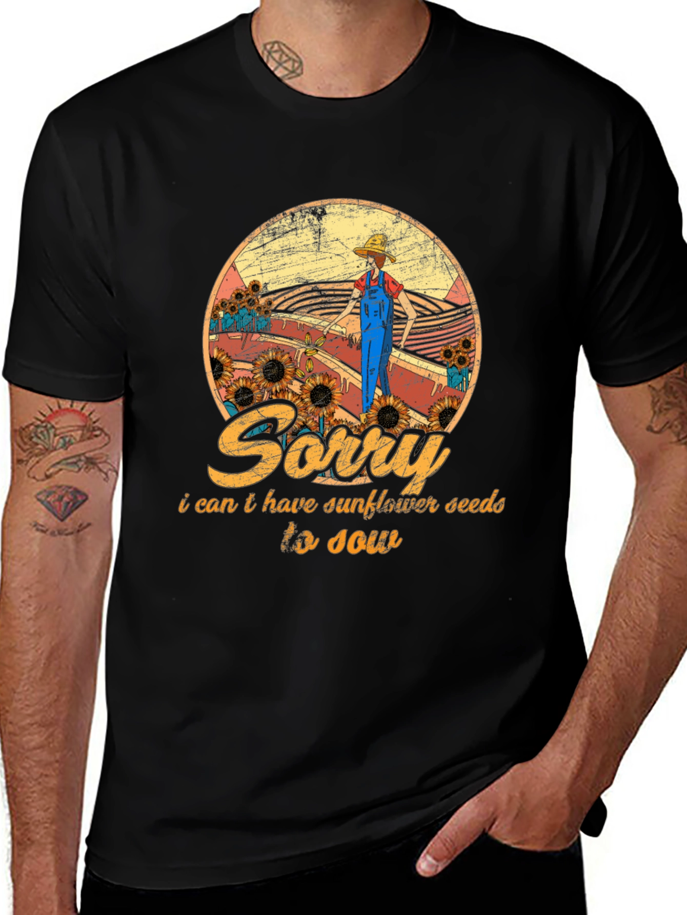 Sunflower Seed T-Shirt - Sorry I Cant