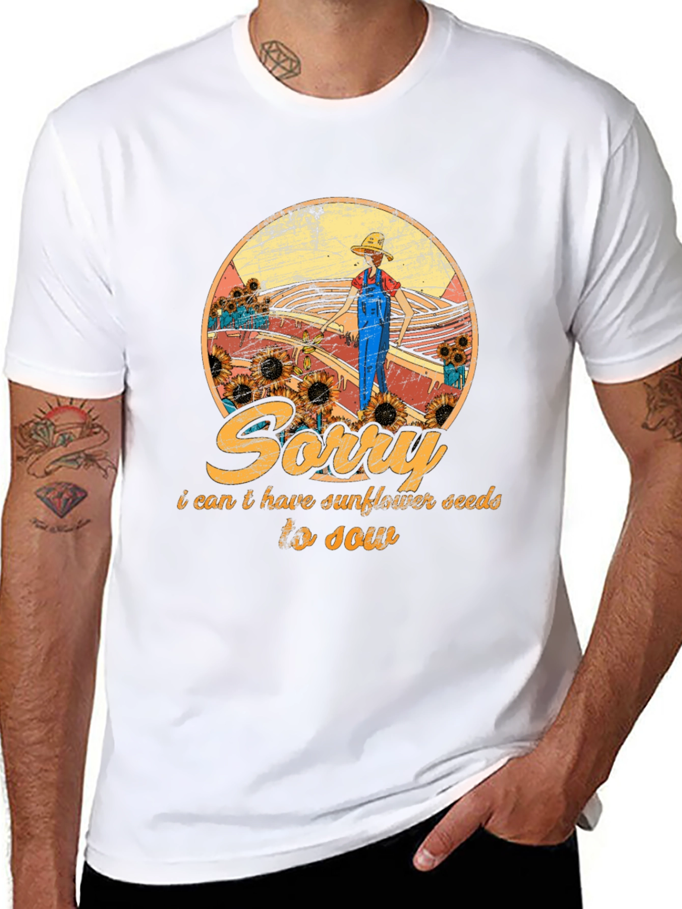 Sunflower Seed T-Shirt - Sorry I Cant