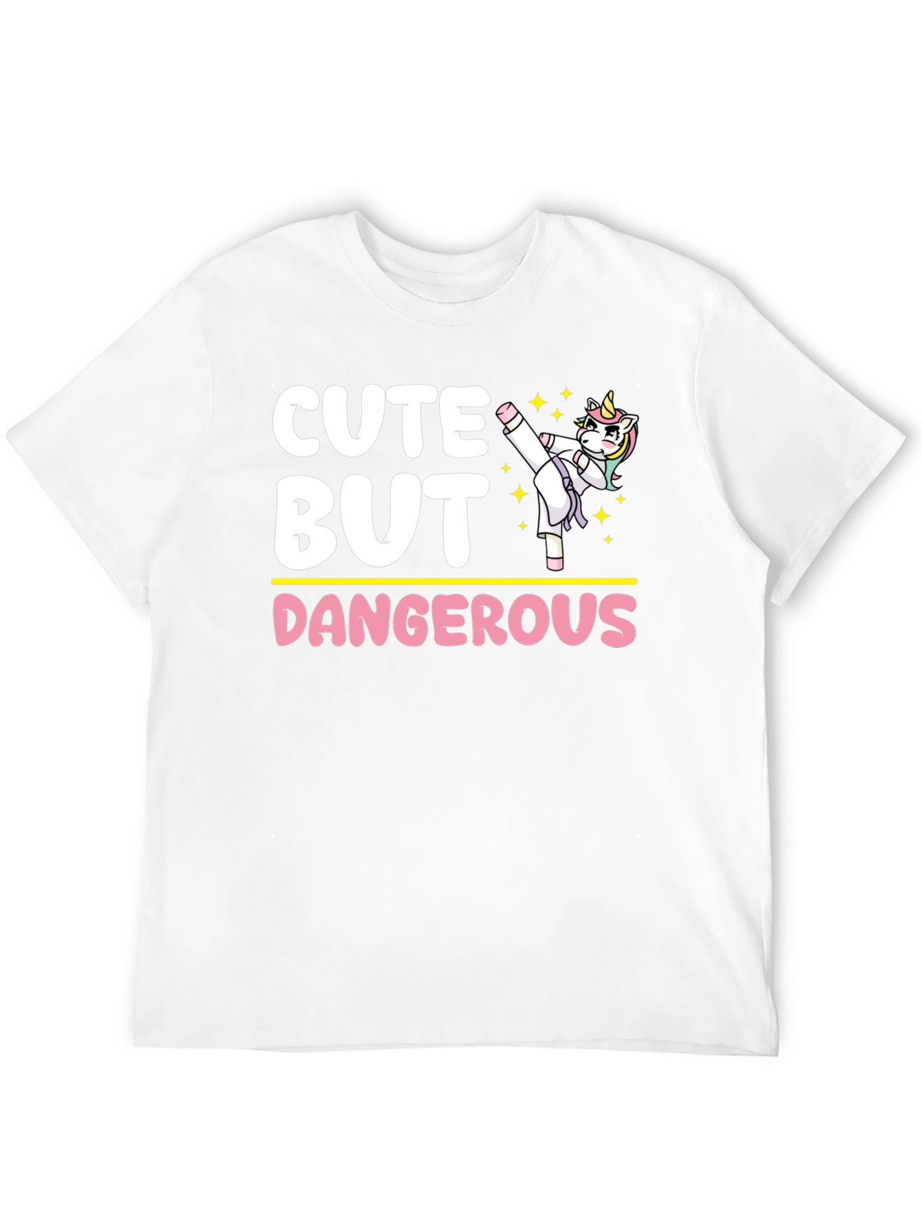 Cute But Dangerous Unicorn Karate T-Shirt