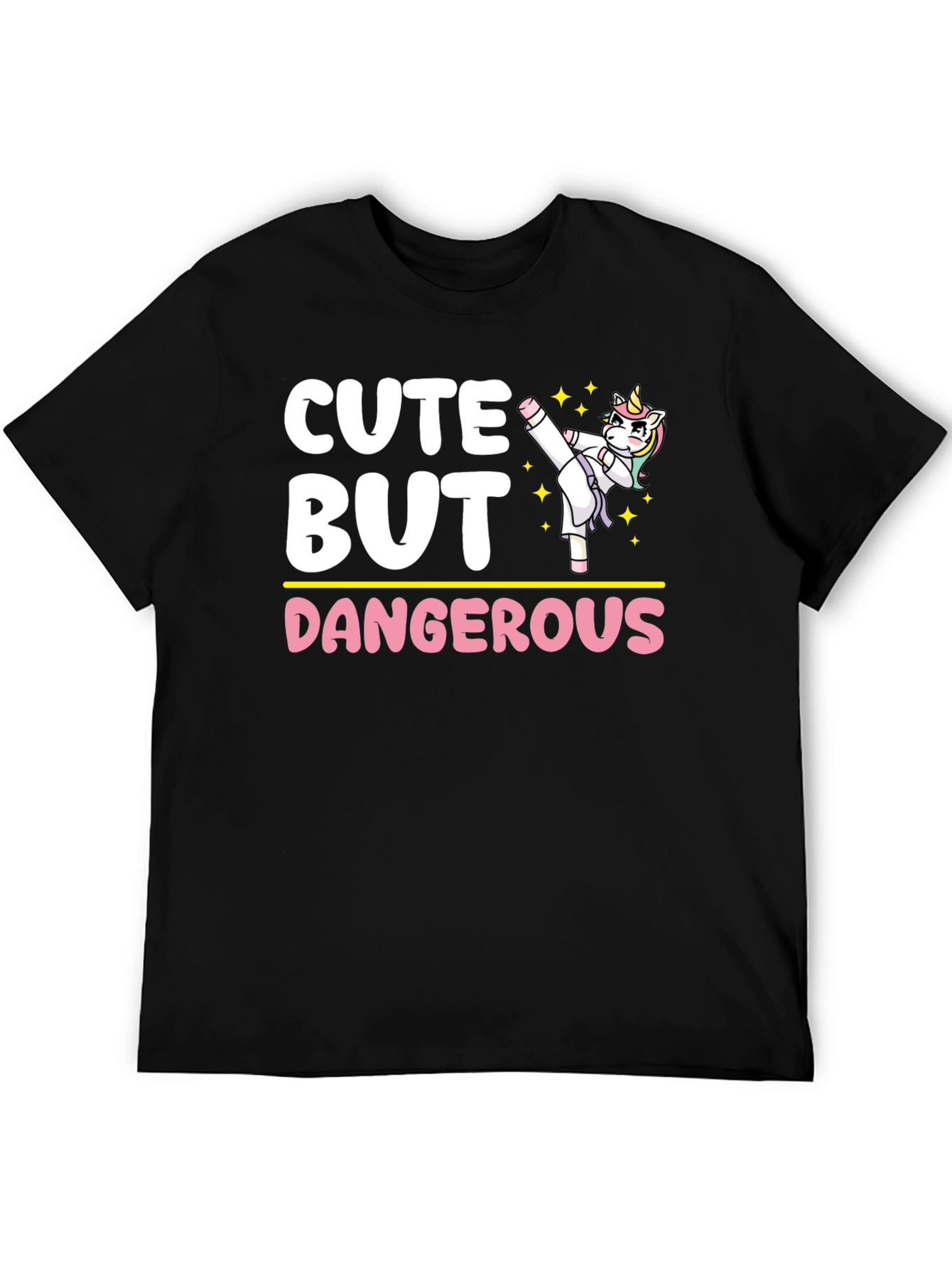 Cute But Dangerous Unicorn Karate T-Shirt