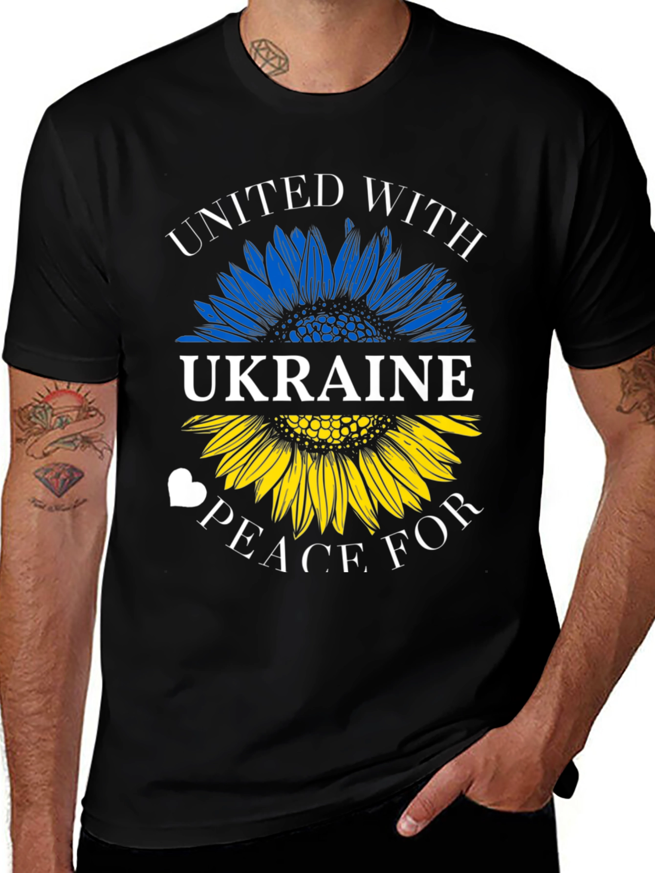 Ukraine Sunflower T-Shirt - United With Peace