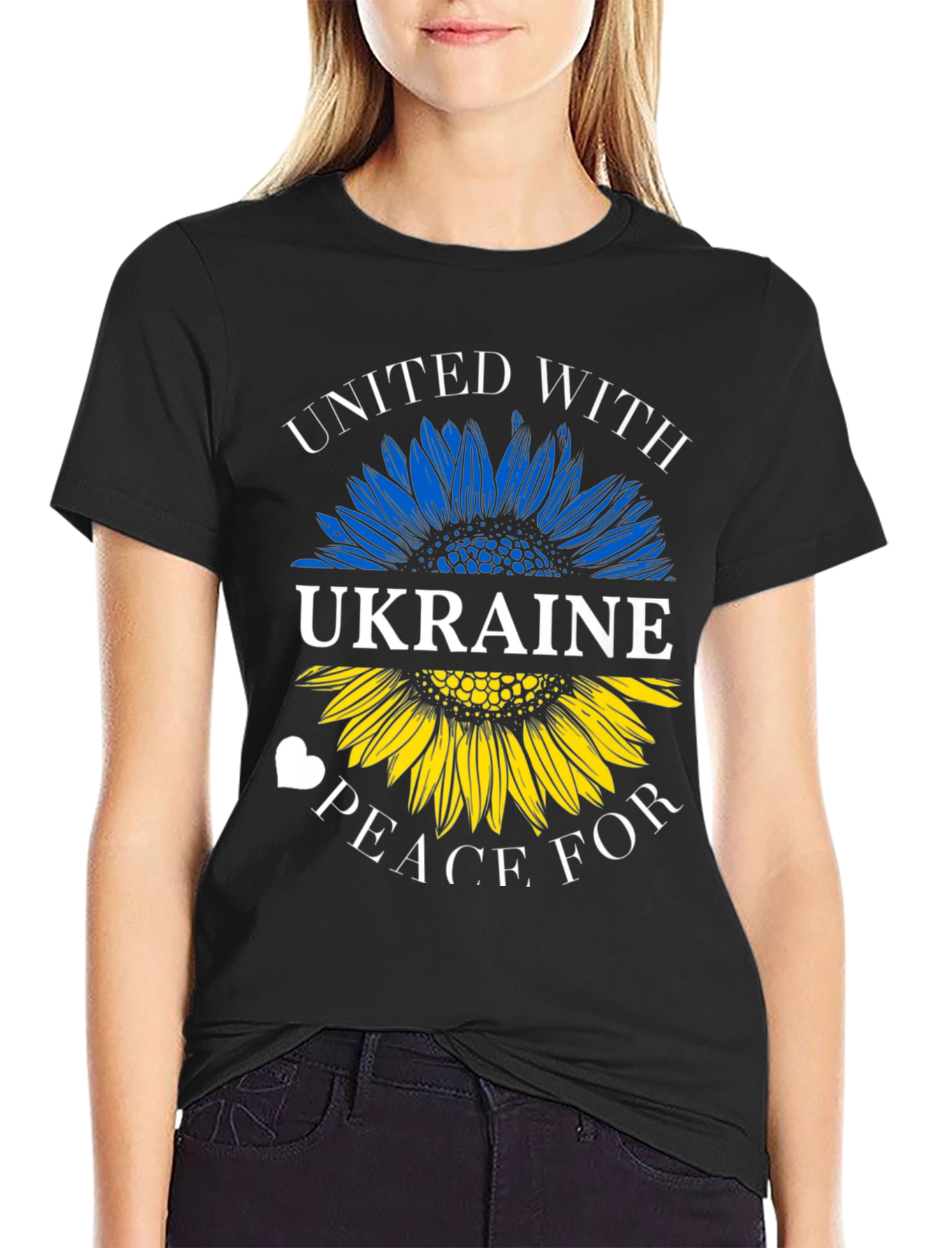 Ukraine Sunflower T-Shirt - United With Peace