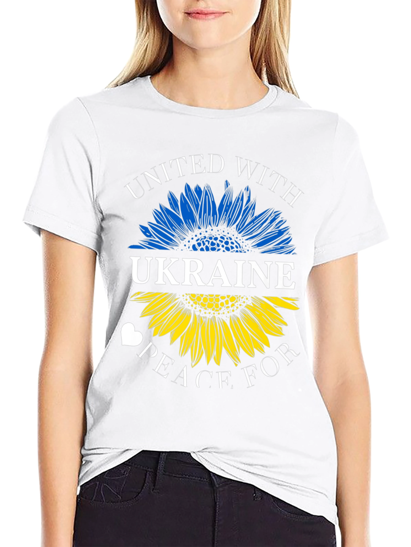 Ukraine Sunflower T-Shirt - United With Peace
