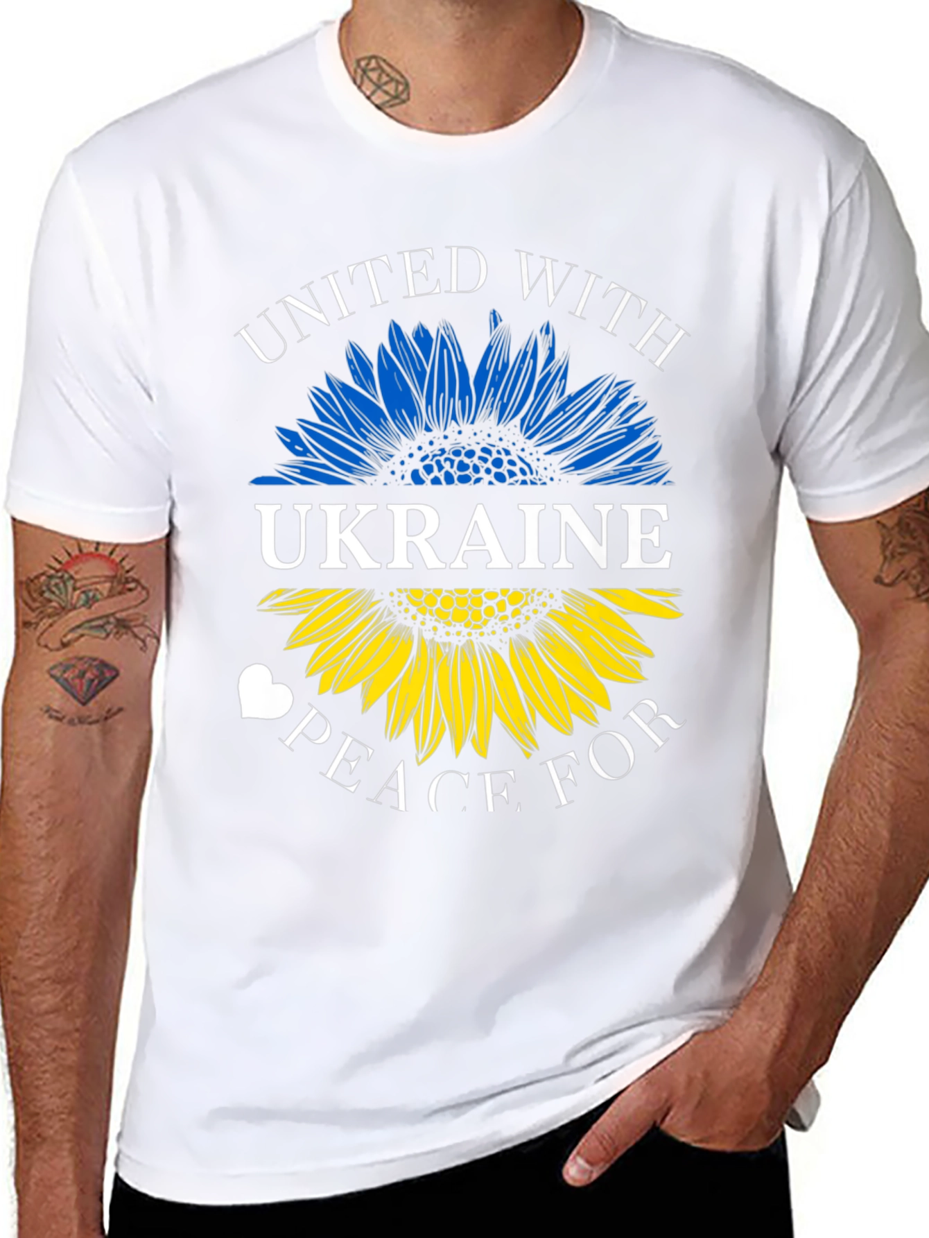 Ukraine Sunflower T-Shirt - United With Peace