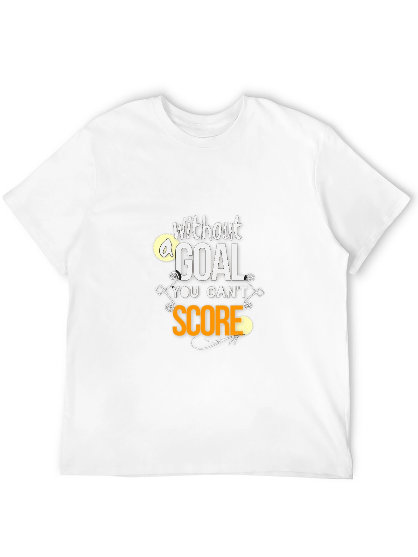 Motivational Goal Score Black T-Shirt