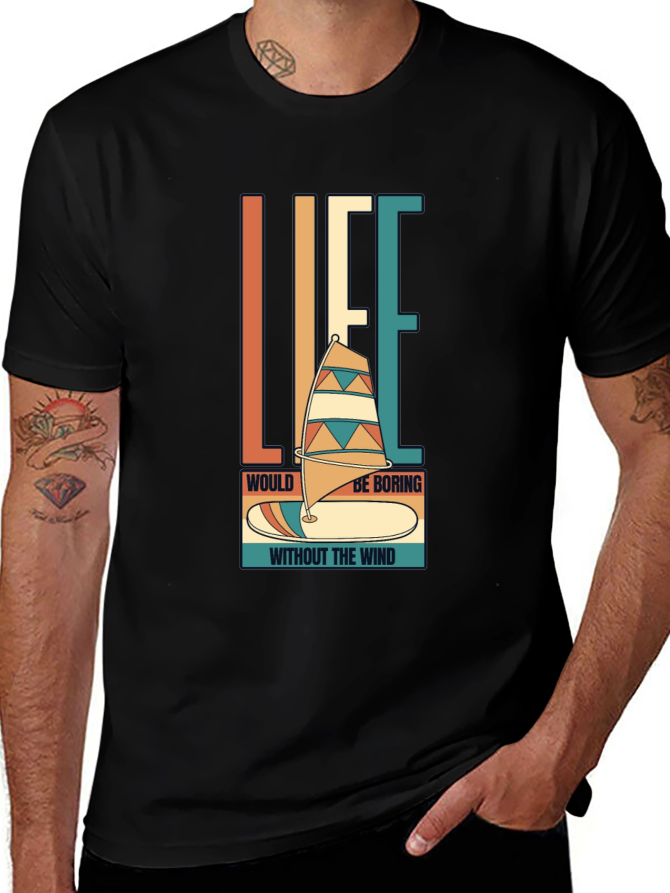 Windsurfing Life T-Shirt - Retro Style