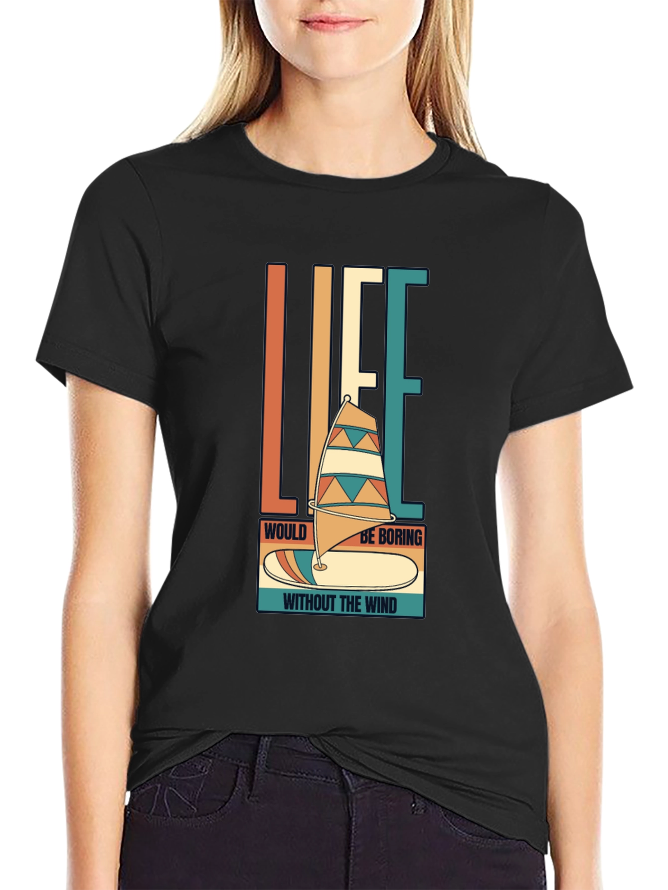 Windsurfing Life T-Shirt - Retro Style
