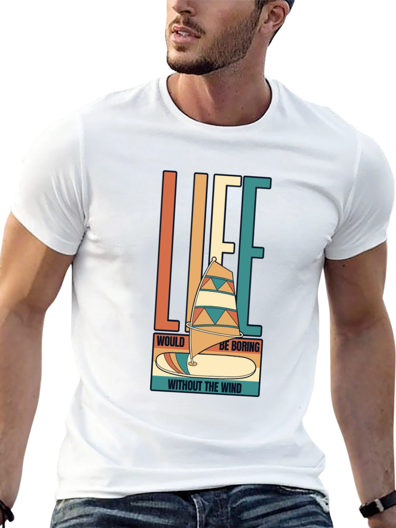 Windsurfing Life T-Shirt - Retro Style