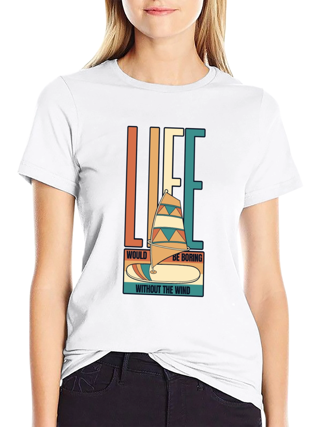 Windsurfing Life T-Shirt - Retro Style