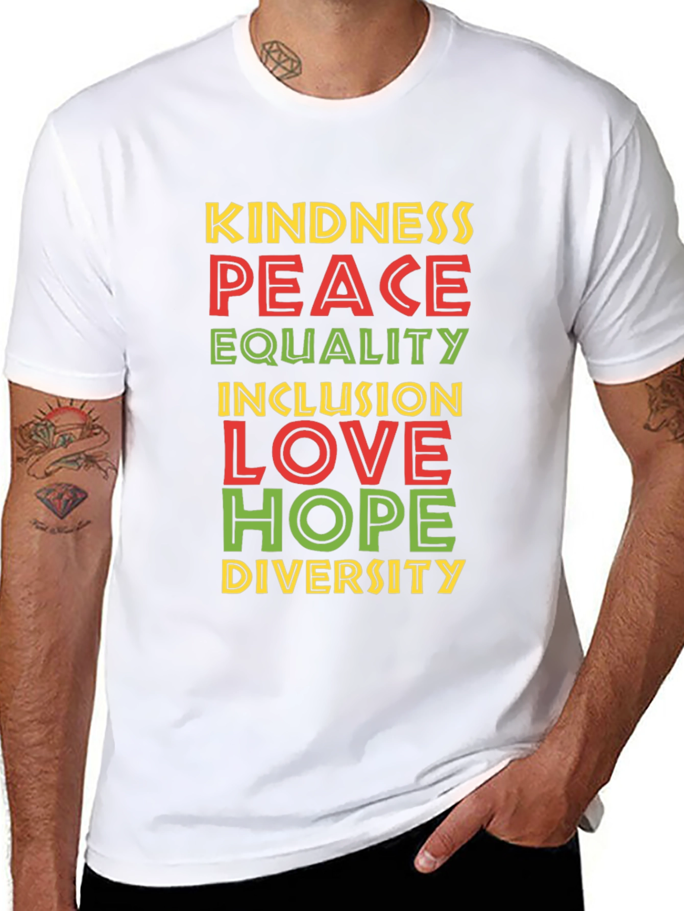 Kindness Peace Love Inclusion Diversity T-Shirt