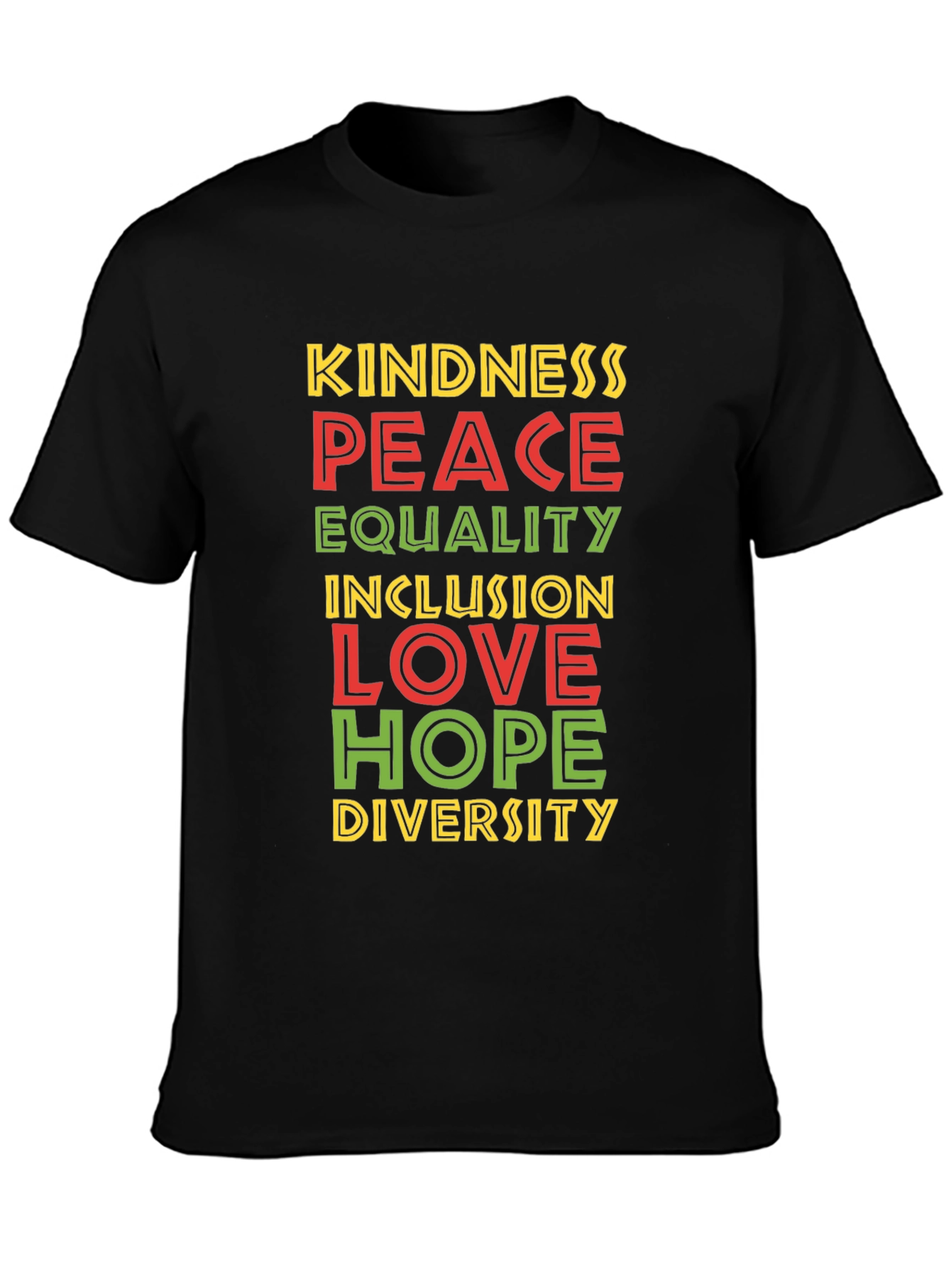 Kindness Peace Love Inclusion Diversity T-Shirt