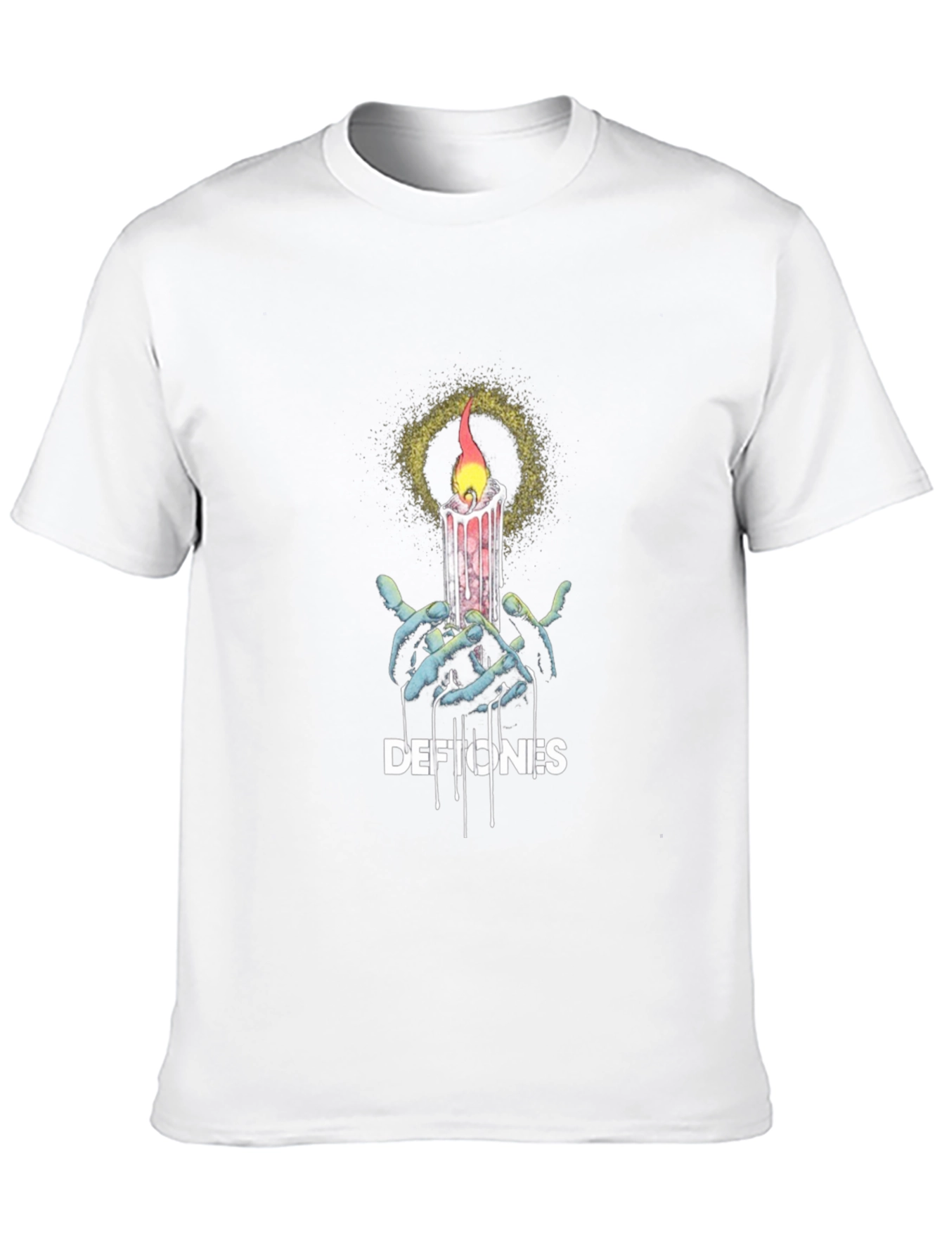 Deftones Candle T-Shirt - Black Graphic Tee