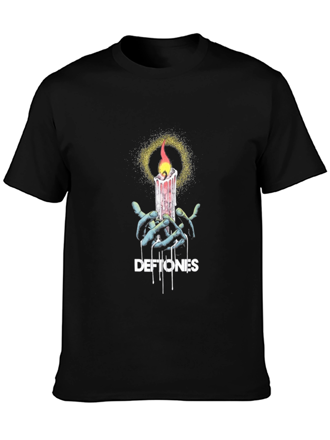 Deftones Candle T-Shirt - Black Graphic Tee