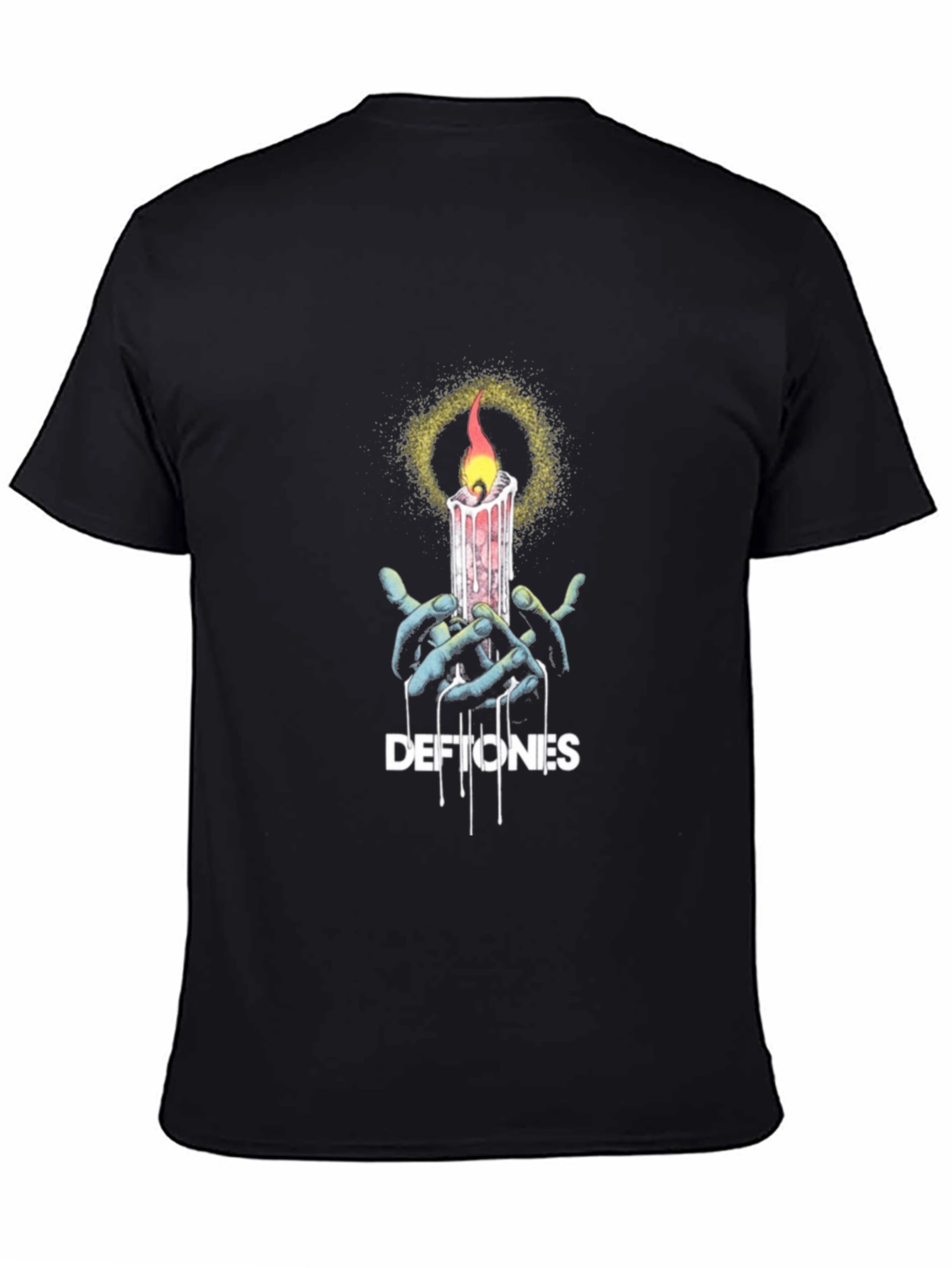 Deftones Candle T-Shirt - Black Graphic Tee