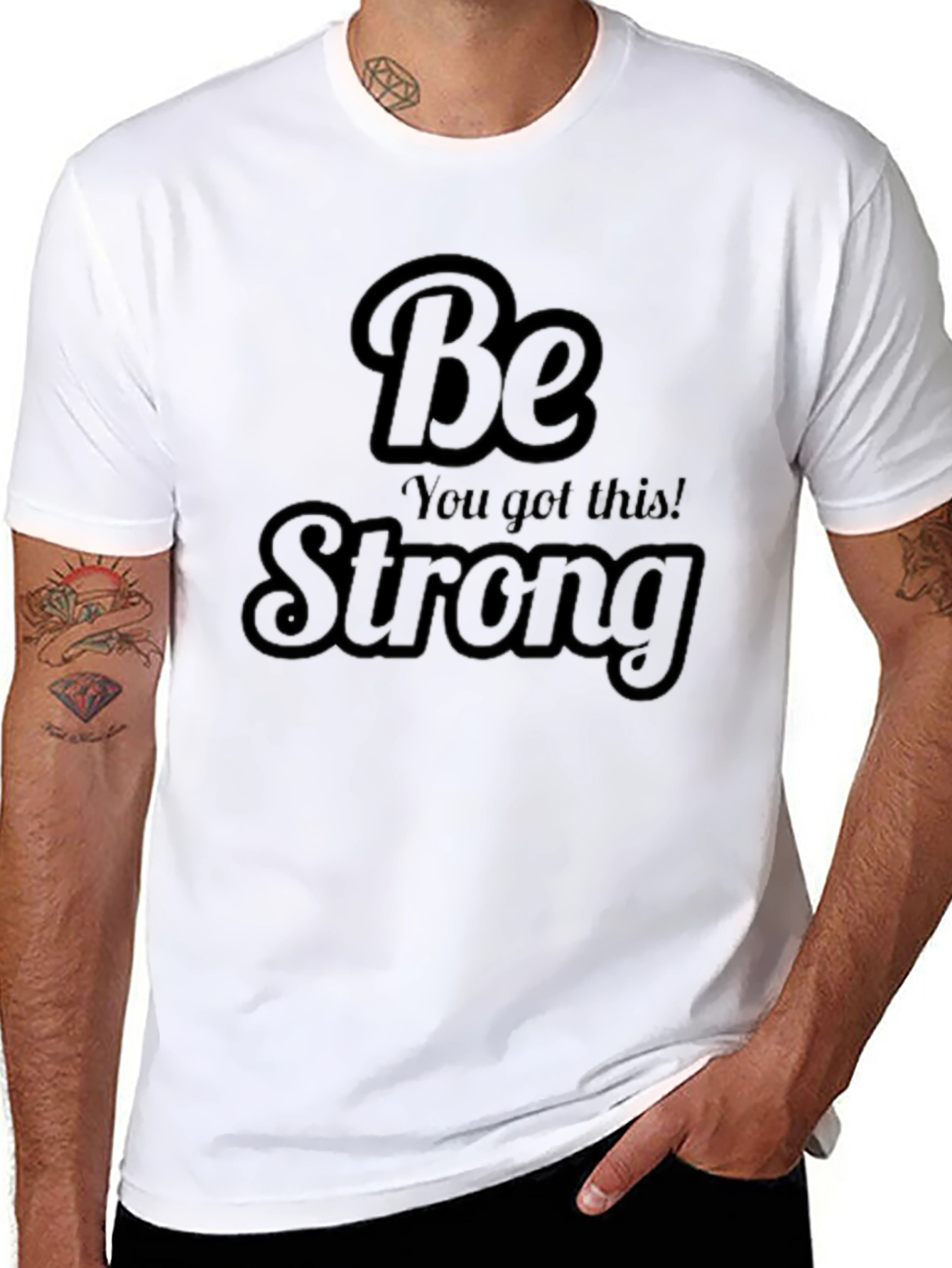 Be Strong Graphic Tee - Motivational T-Shirt