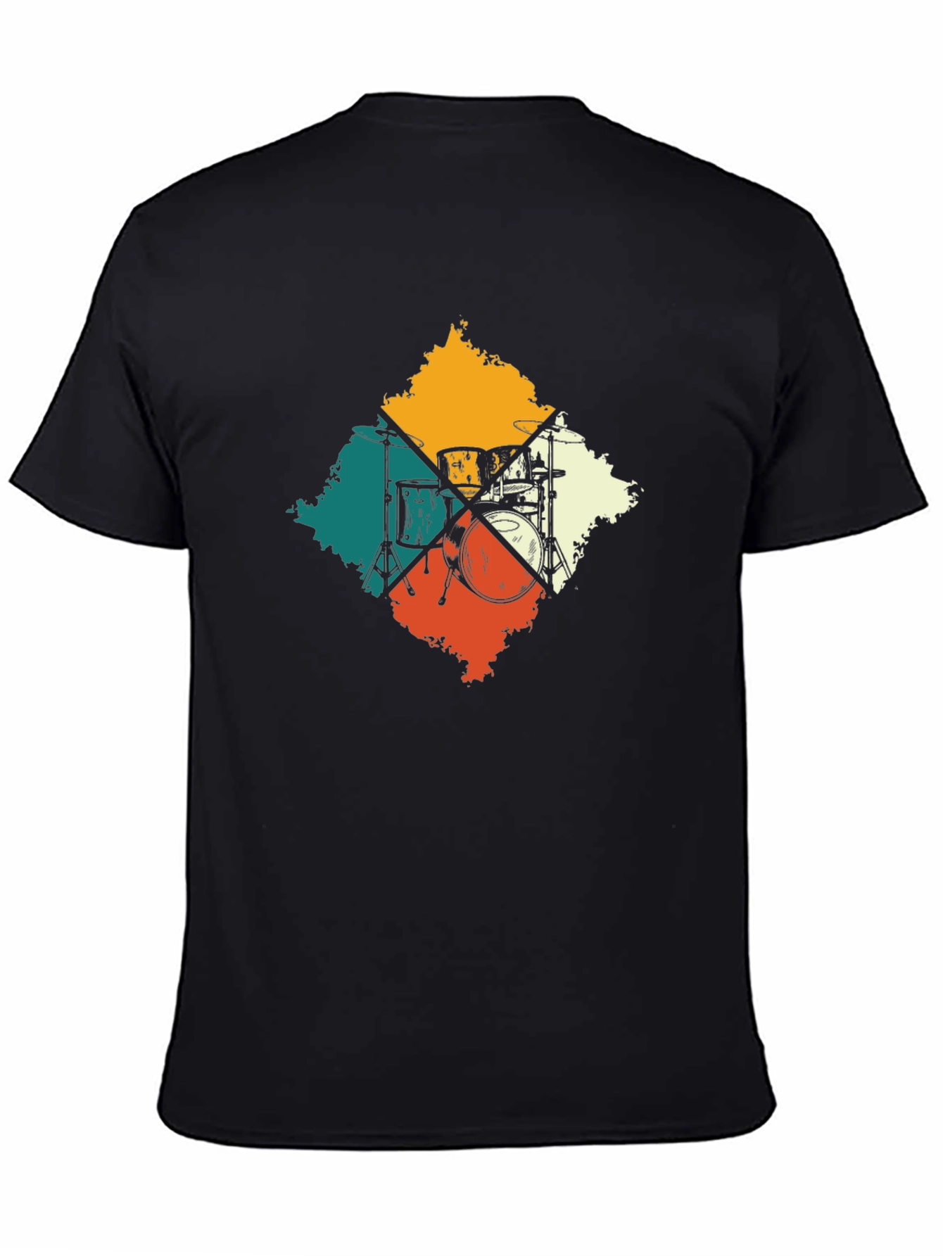Retro Drum Set T-Shirt: Musicians Style